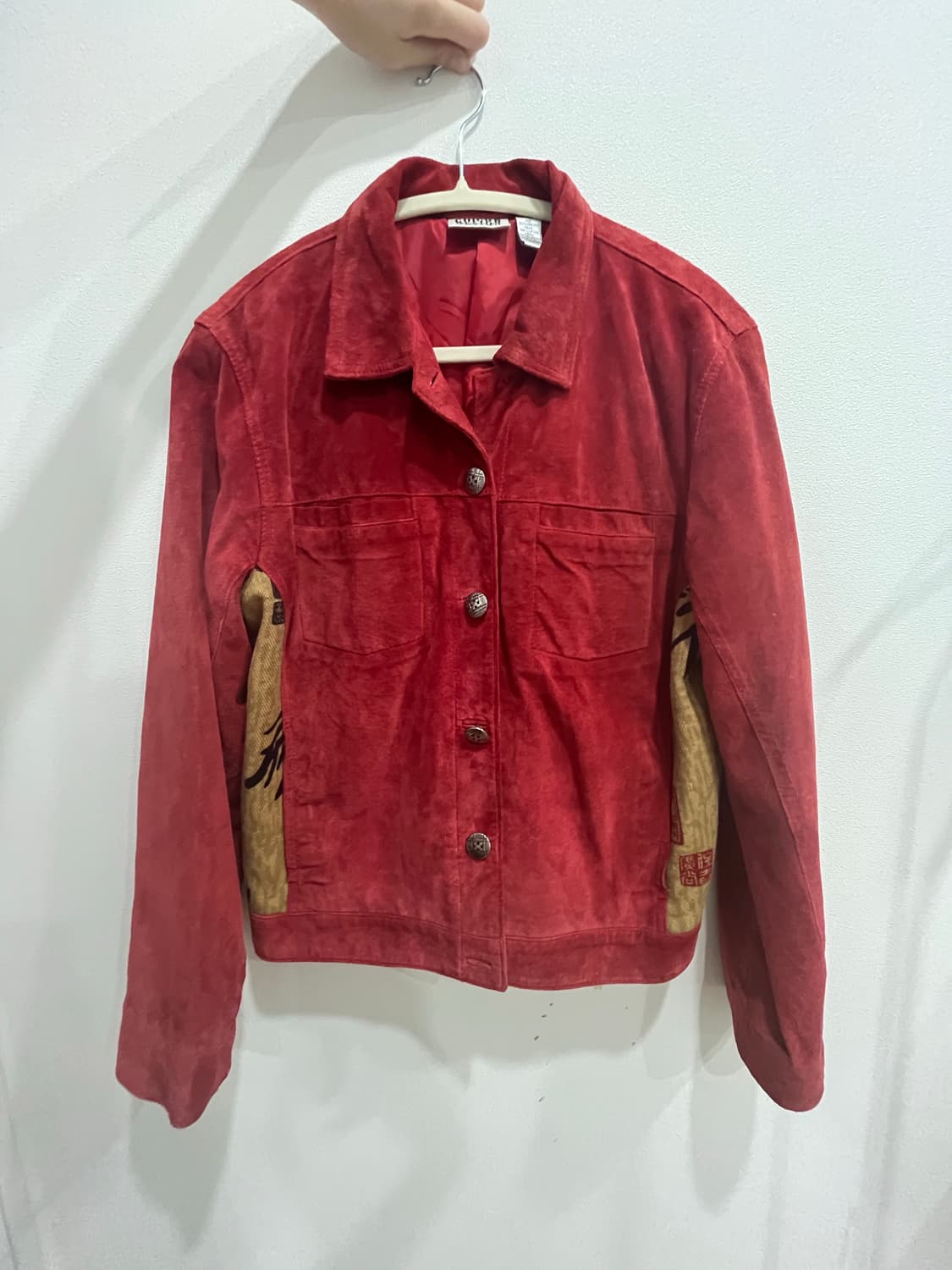빈티지 레드 스웨이드 자켓 상품이미지2