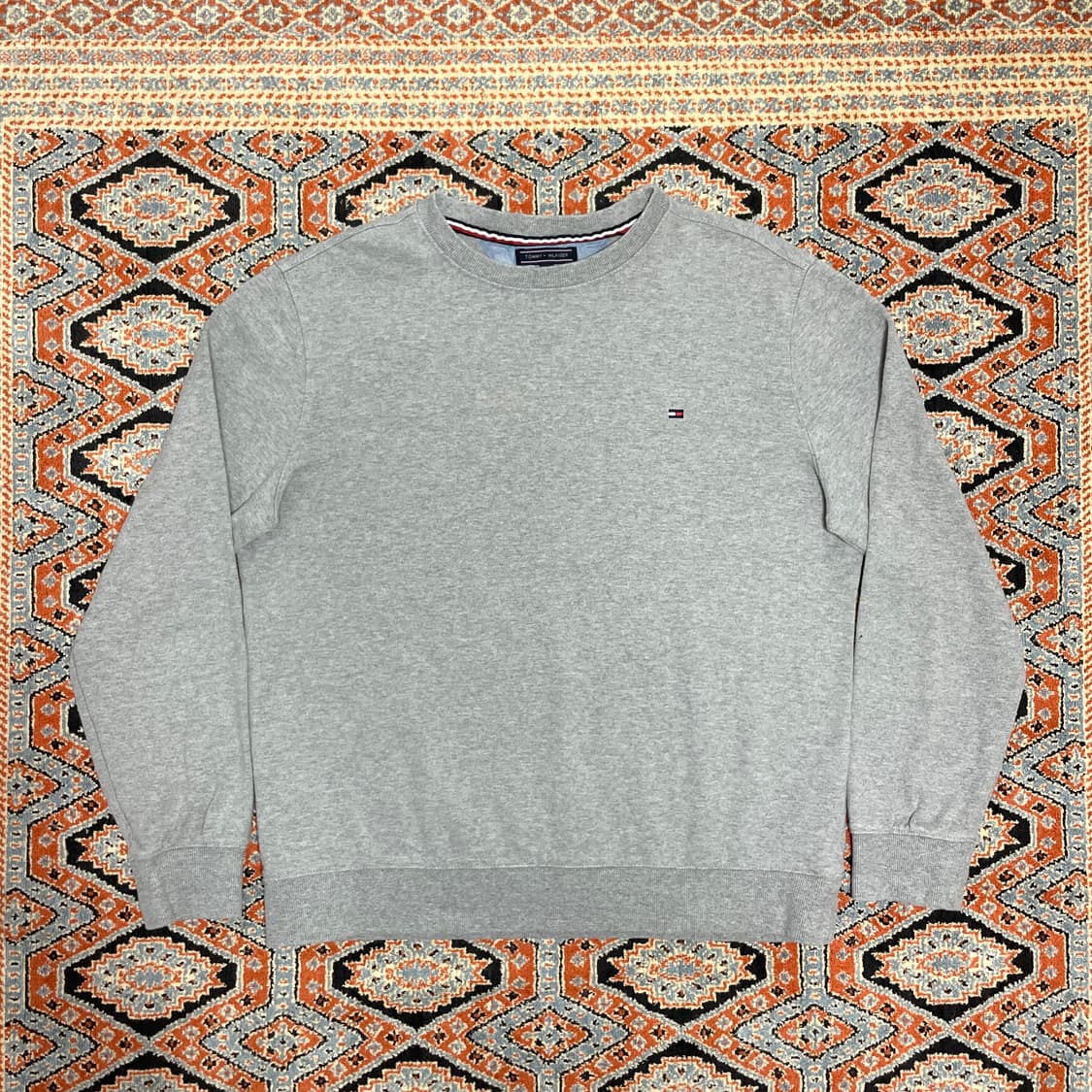 타미힐피거 그레이 코튼 맨투맨 남성L  상품이미지1