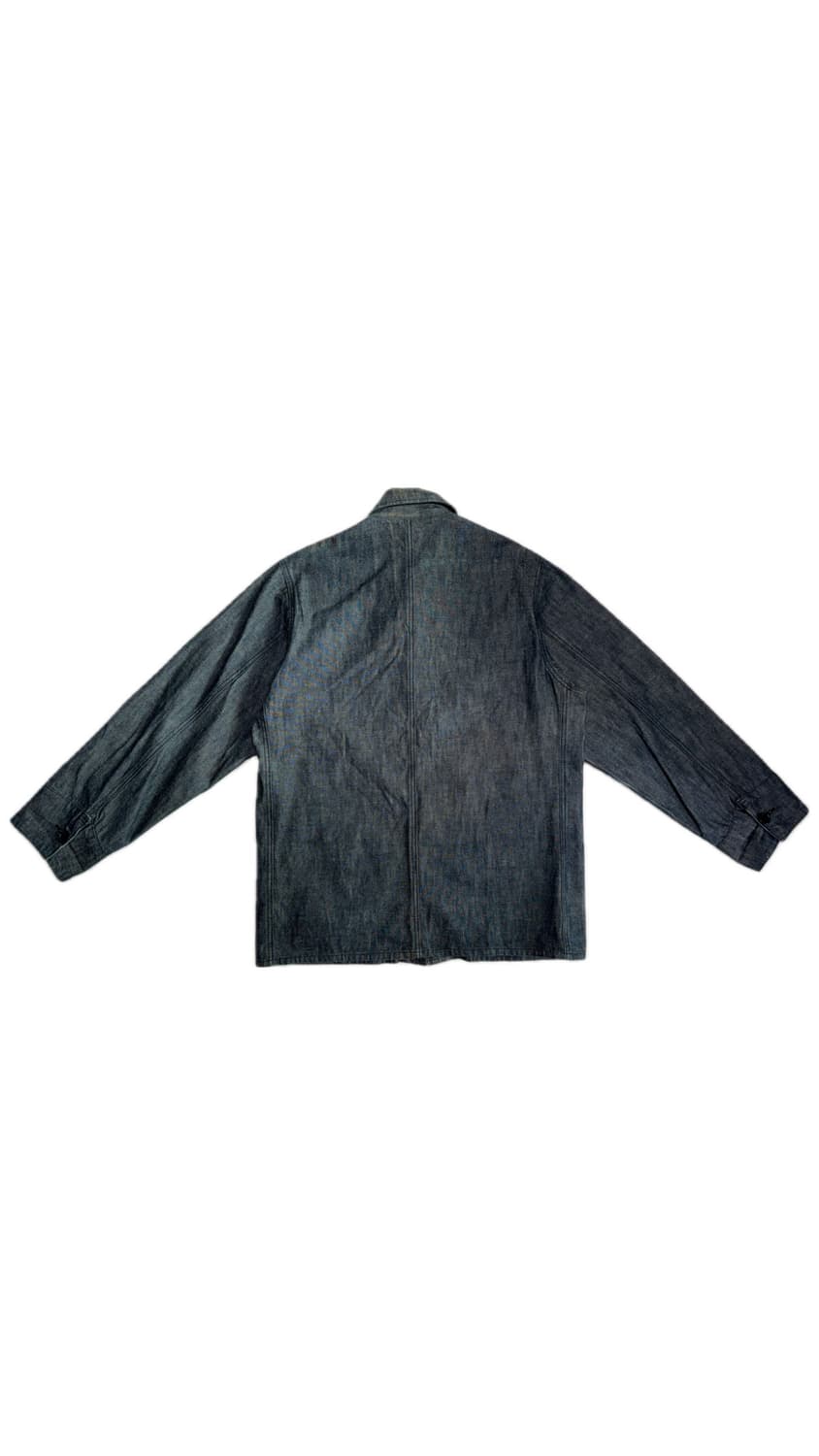 빈티지 라운드 카라 롱 청자켓 상품이미지2