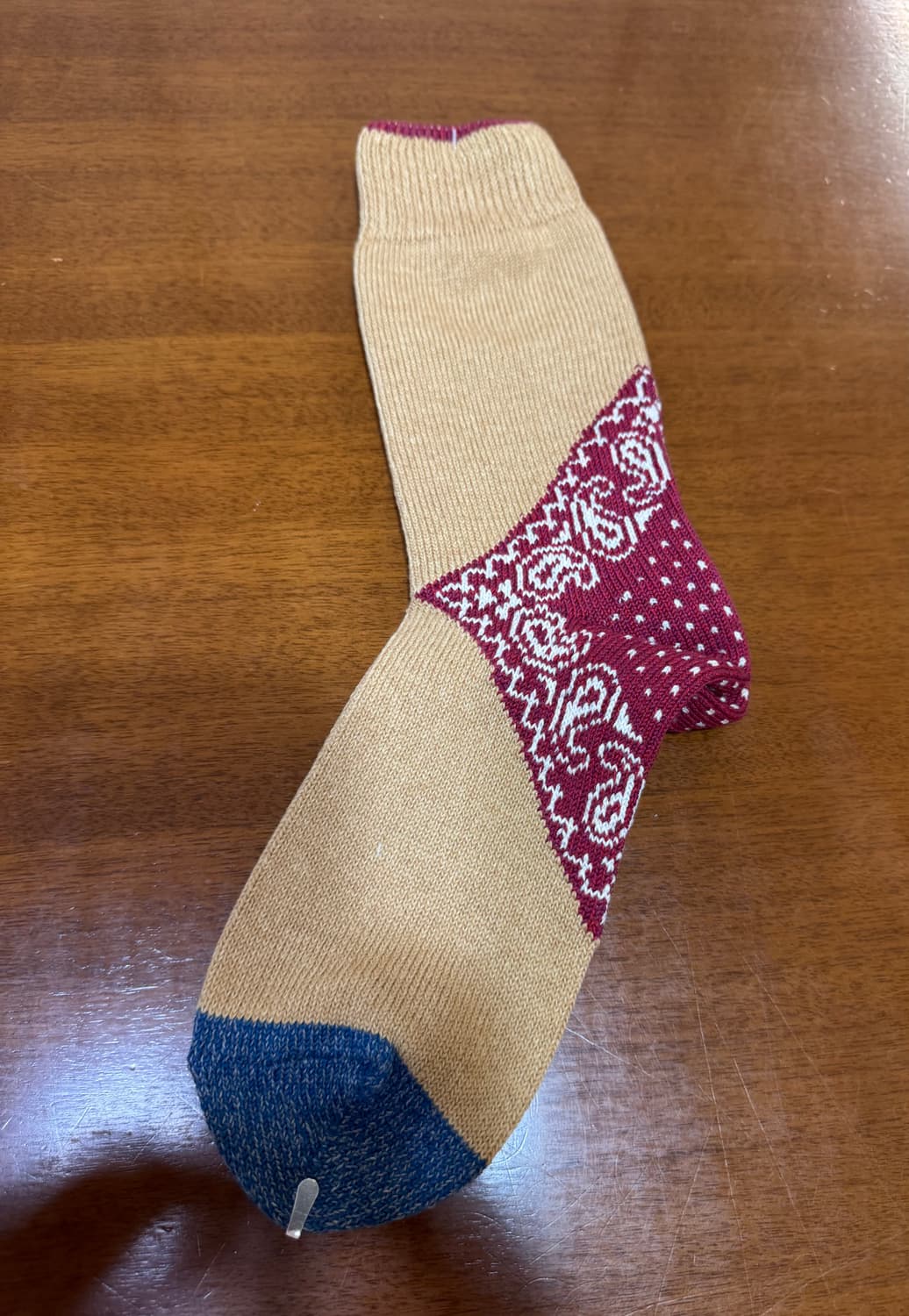 캐피탈KAPITAL 96수 힐 페이즐리 래드 반다나 삭스 양말(새상품) 상품이미지6