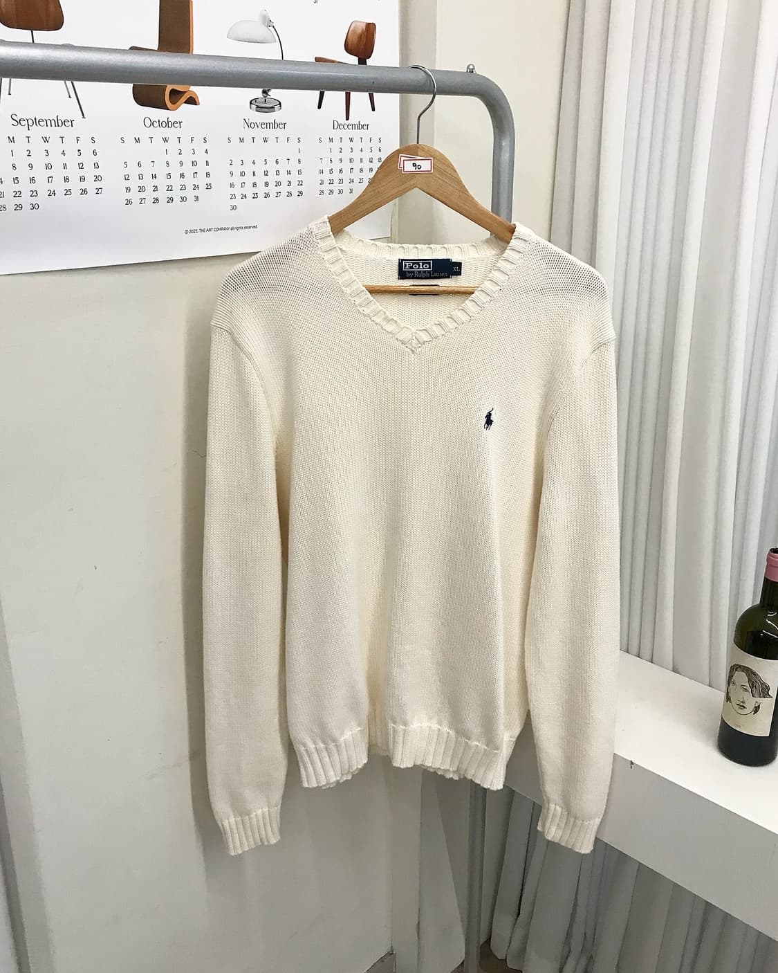 폴로 브이넥 니트 상품이미지1