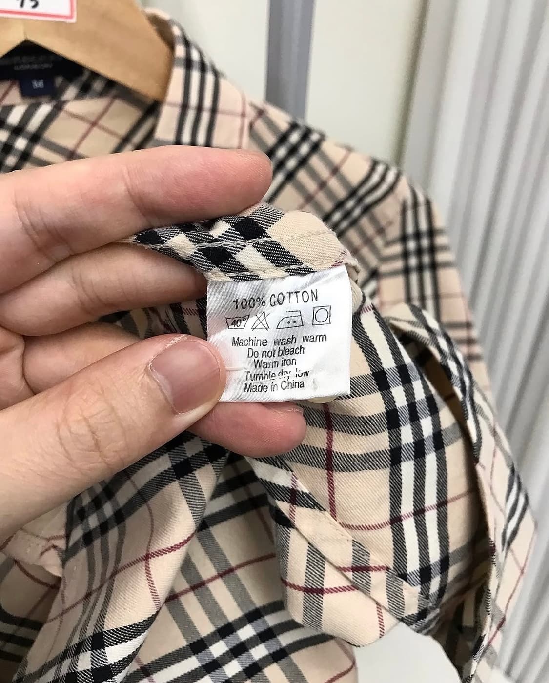 버버리 로고 노바체크 반팔 셔츠 상품이미지5