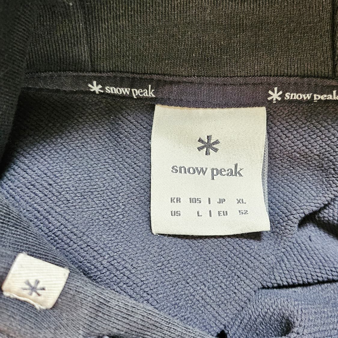 [L(105)][스노우피크] 랜드 우븐 포켓 기모 후드 티셔츠 상품이미지6