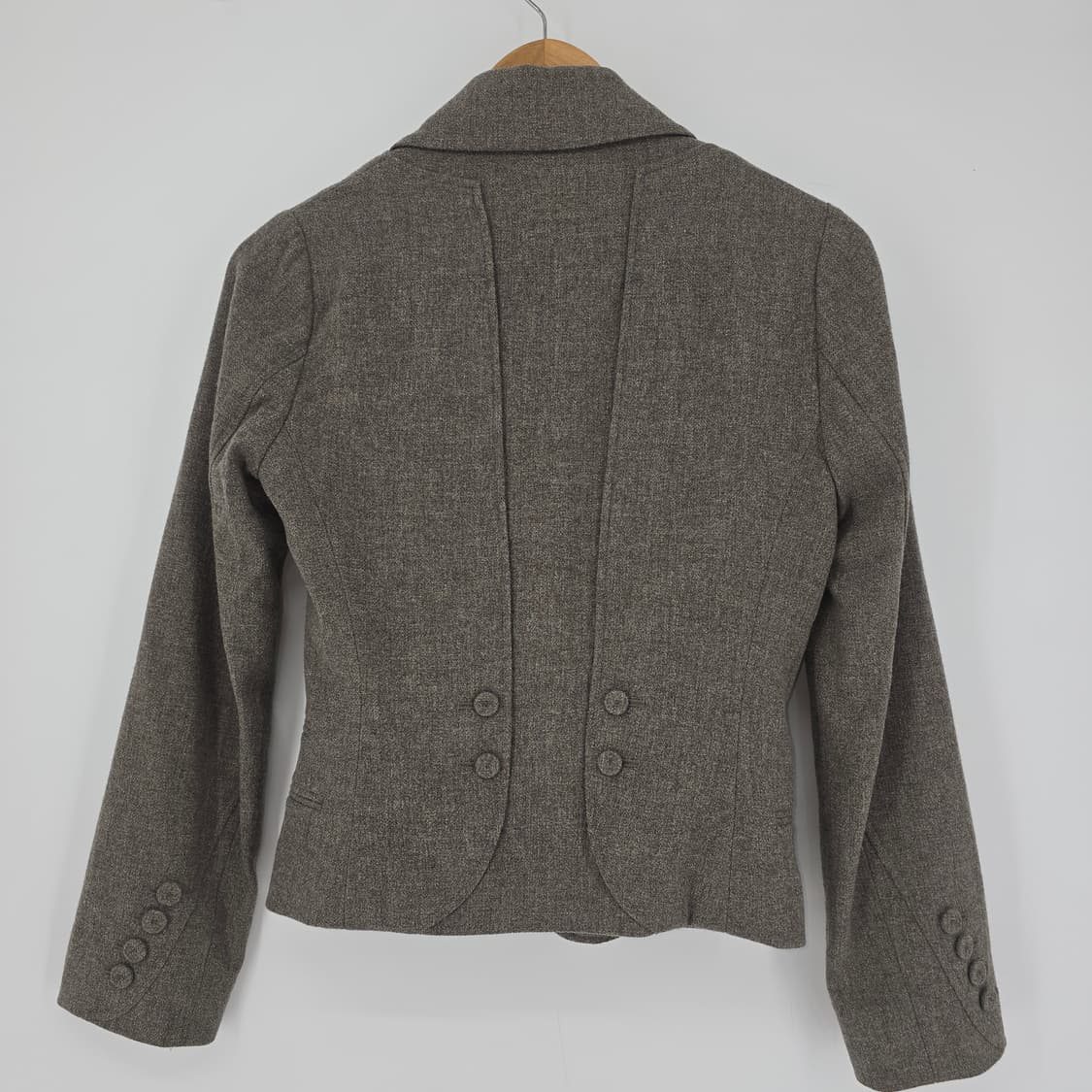 KUHO 브라운 여성 크롭 모직 자켓  XS 상품이미지7