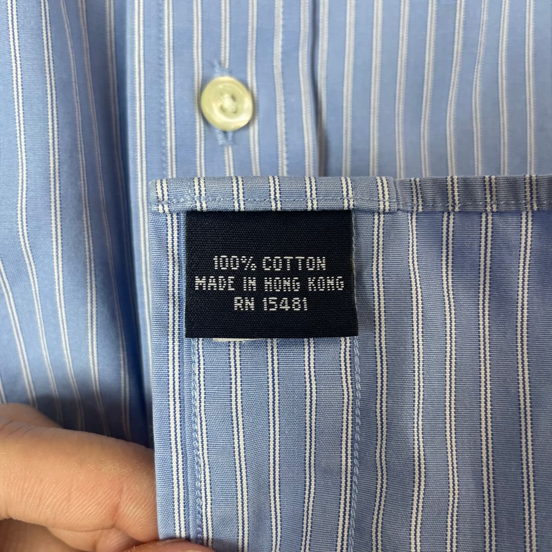 타미힐피거 월계수 자수 레귤러 핏 스트라이프 옥스퍼드 셔츠 상품이미지5