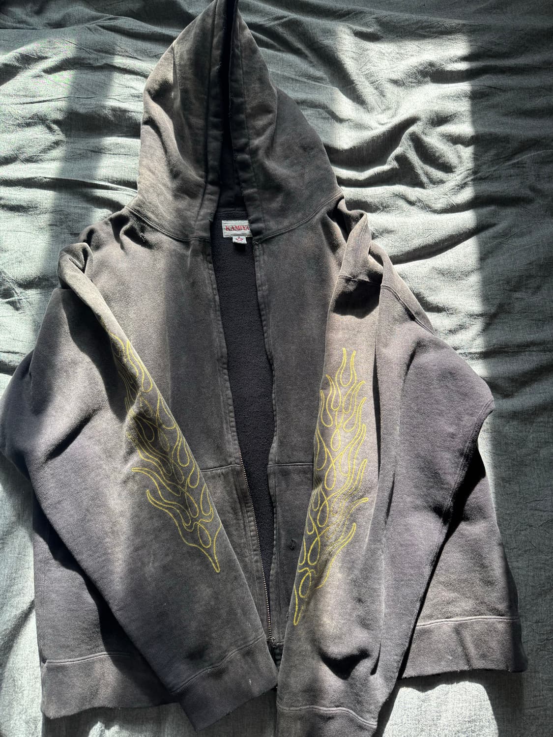 Kamiya 카미야 로프 블리치드 후드집업 M 상품이미지1