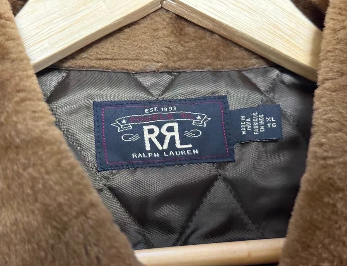 RRL 더블알엘 시어링카라 레더 뉴스보이 봄버자켓 xl 상품이미지7