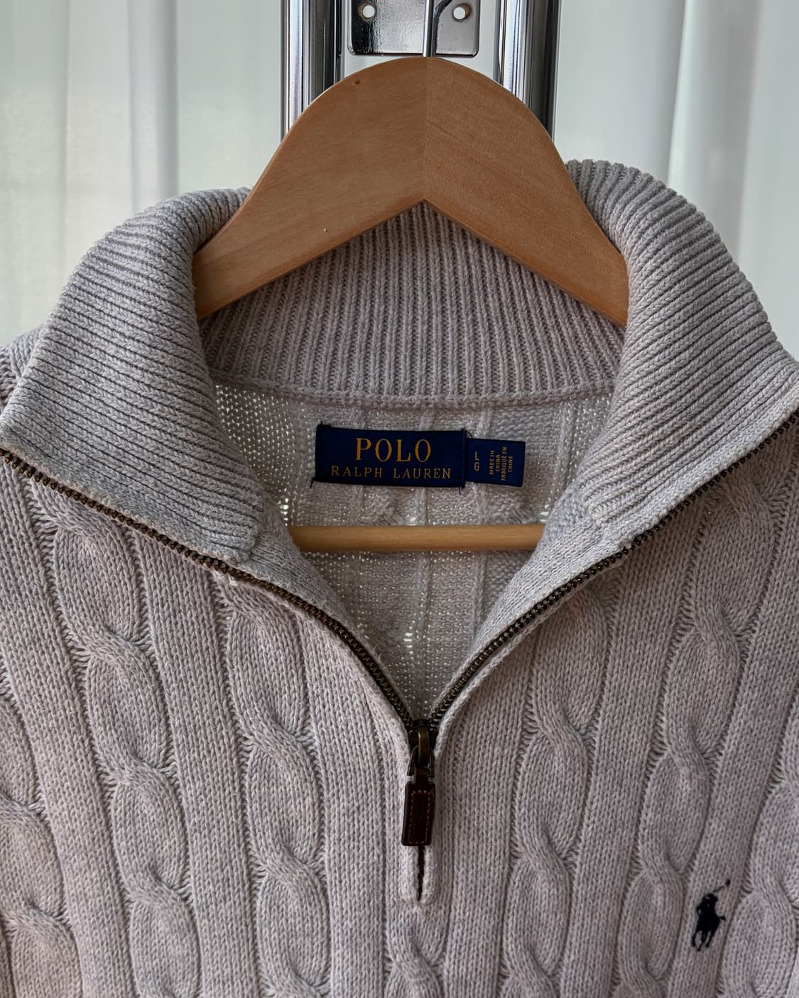[L]폴로 랄프로렌 하이넥 하프집업 케이블 니트 상품이미지6