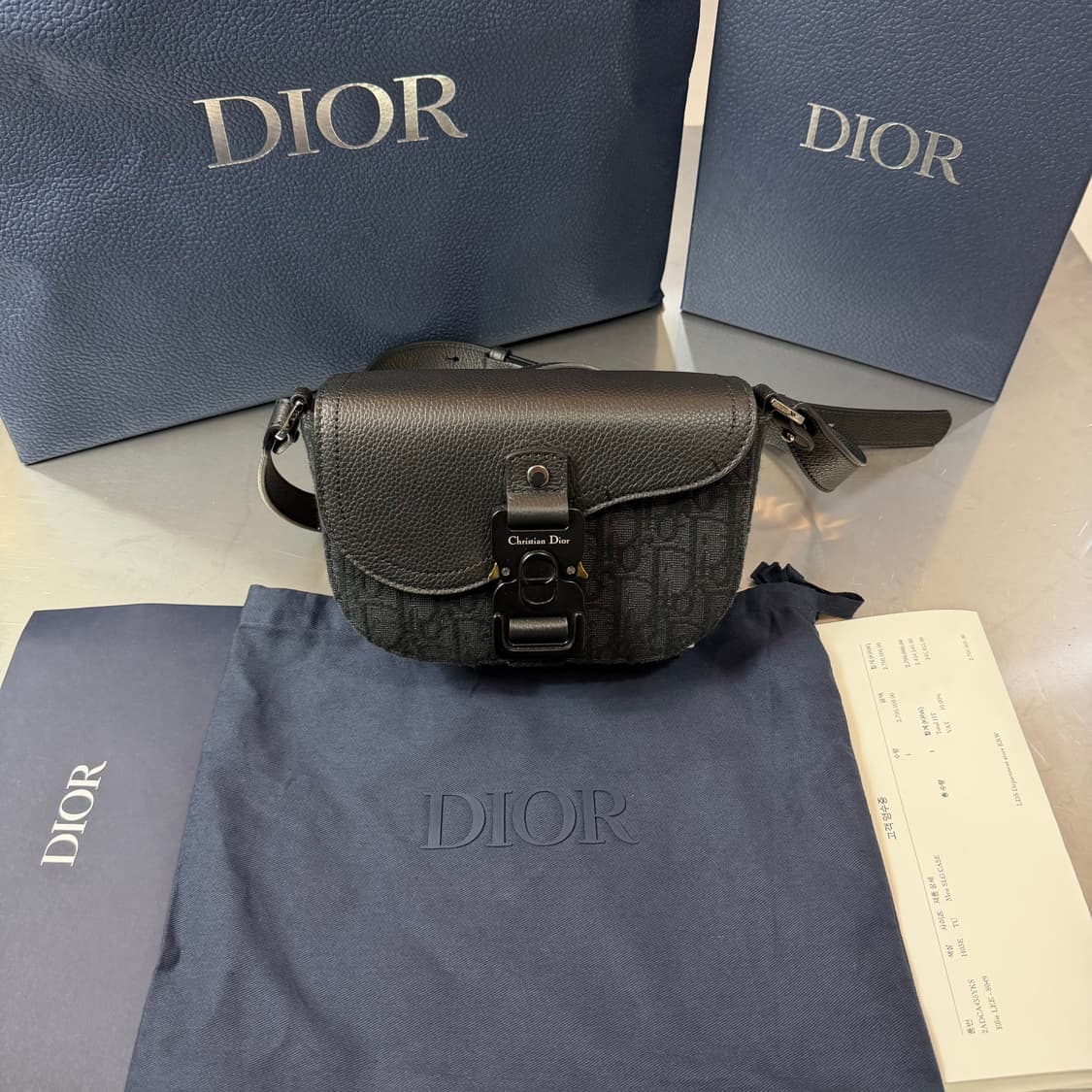 [리오브] 디올 오블리크 새들 미니 플랩 메신저 크로스백 상품이미지1