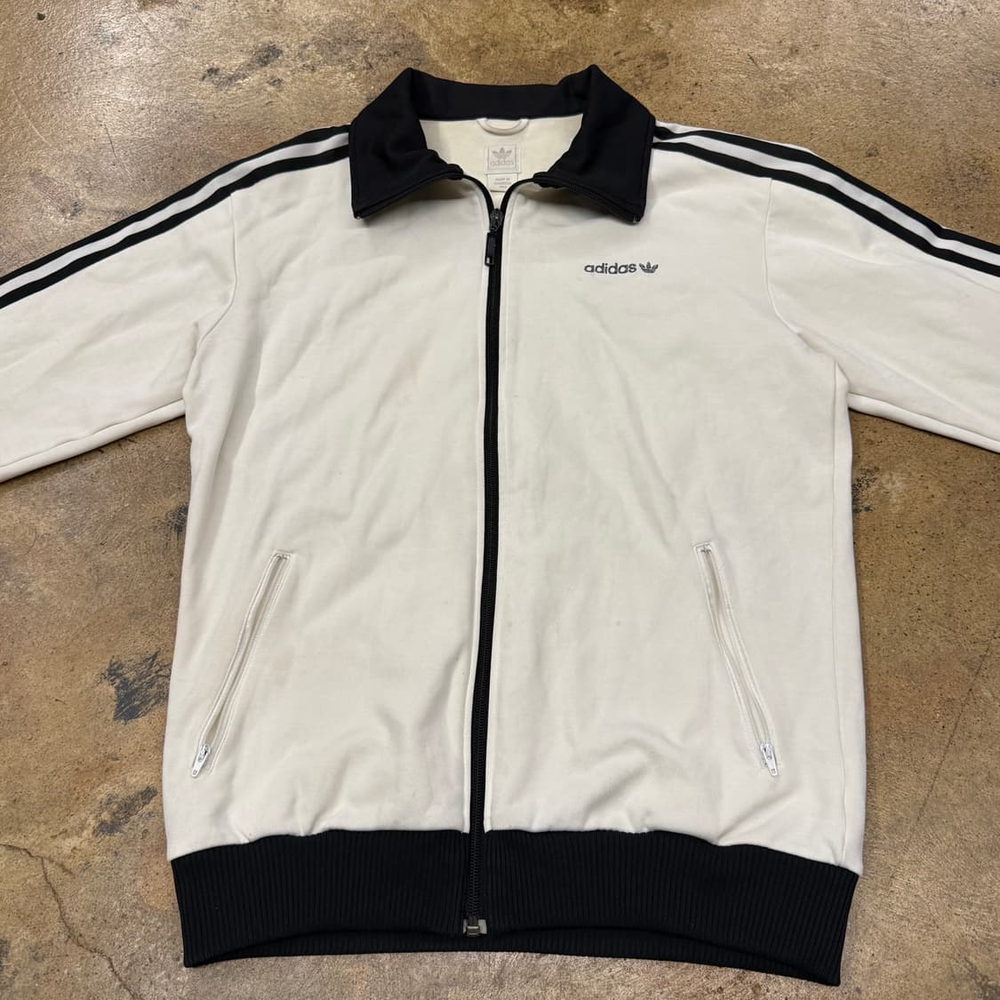 아디다스 흰검 화이트 블랙 베켄바우어 트랙탑 져지 상품이미지3