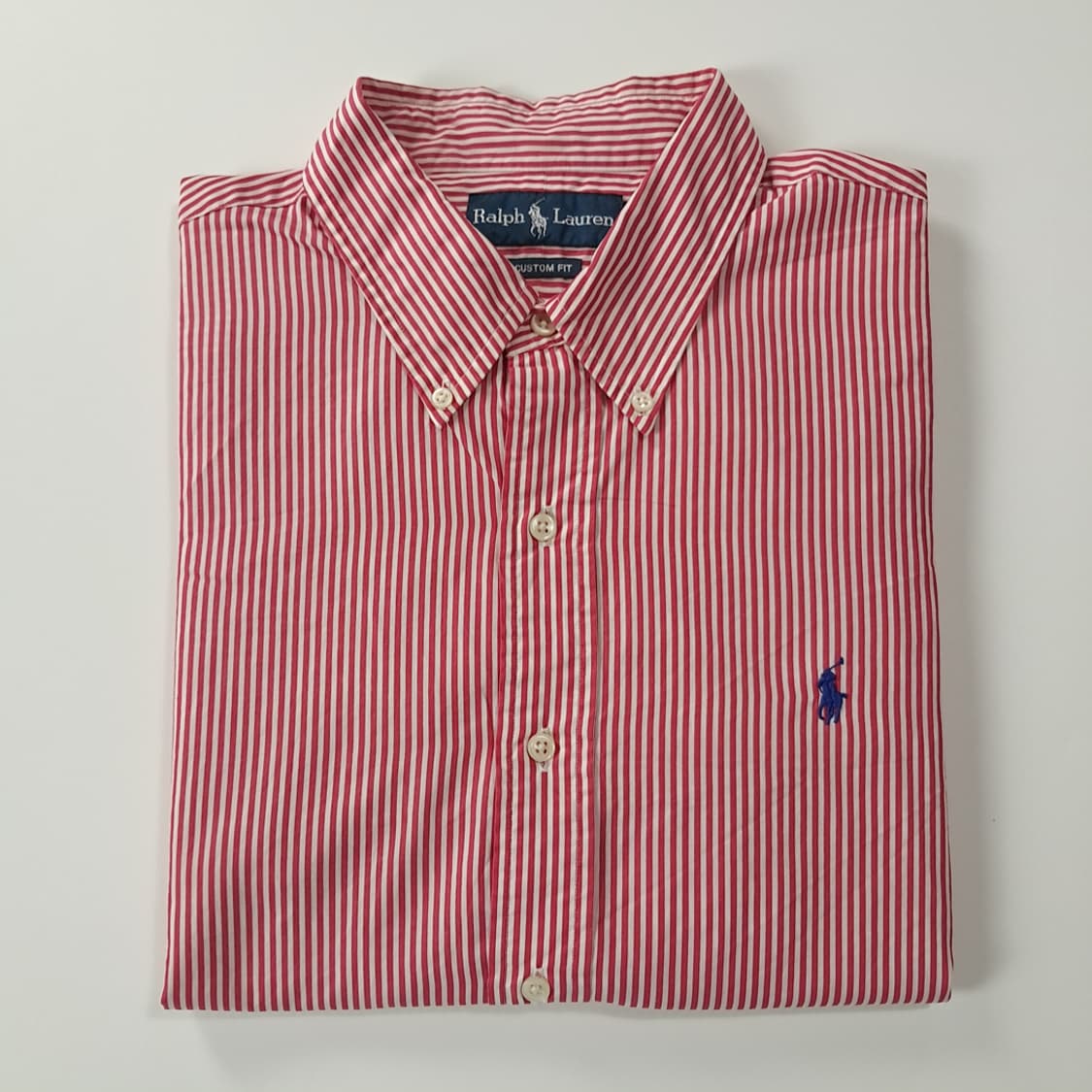 CK918 XL 폴로 레드 스트라이프 셔츠 남방 상품이미지7