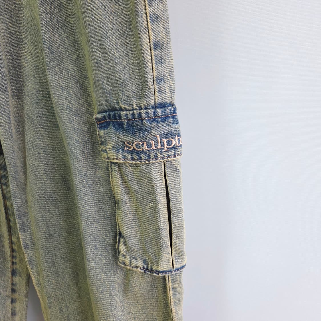 [SCULPTOR] 스컬프터 빈티지 그린 카고 데님 팬츠 상품이미지3
