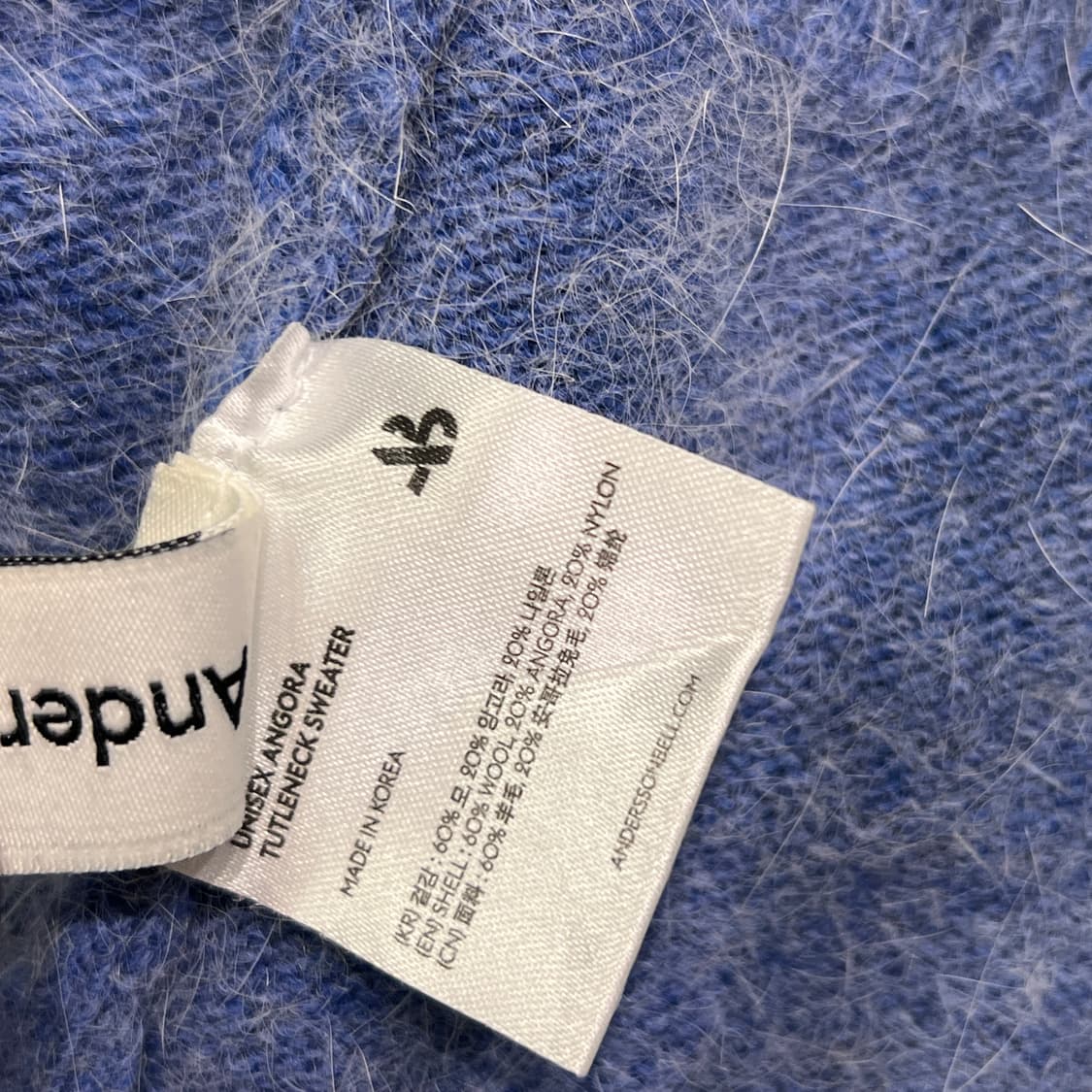 [M] 앤더슨벨 앙고라 터틀넥 니트 상품이미지7