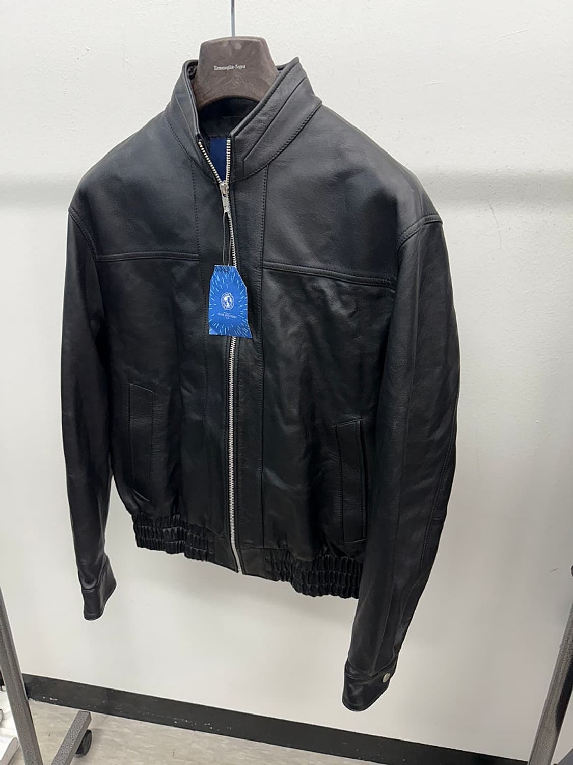 100-105) SLOW UNIVERSE 레더 블루종  상품이미지1