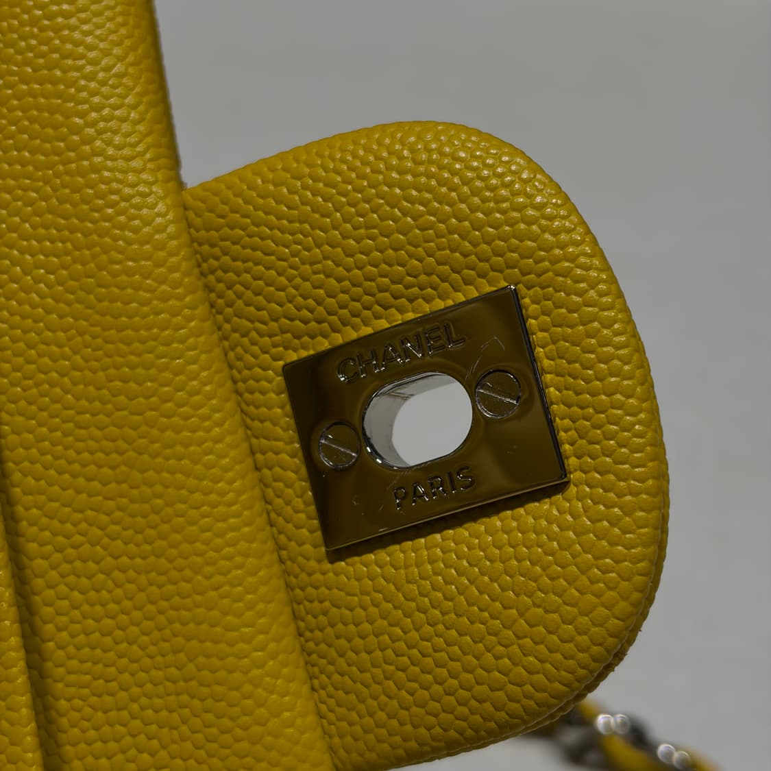 샤넬 클래식 캐비어 스몰 옐로우 상품이미지7