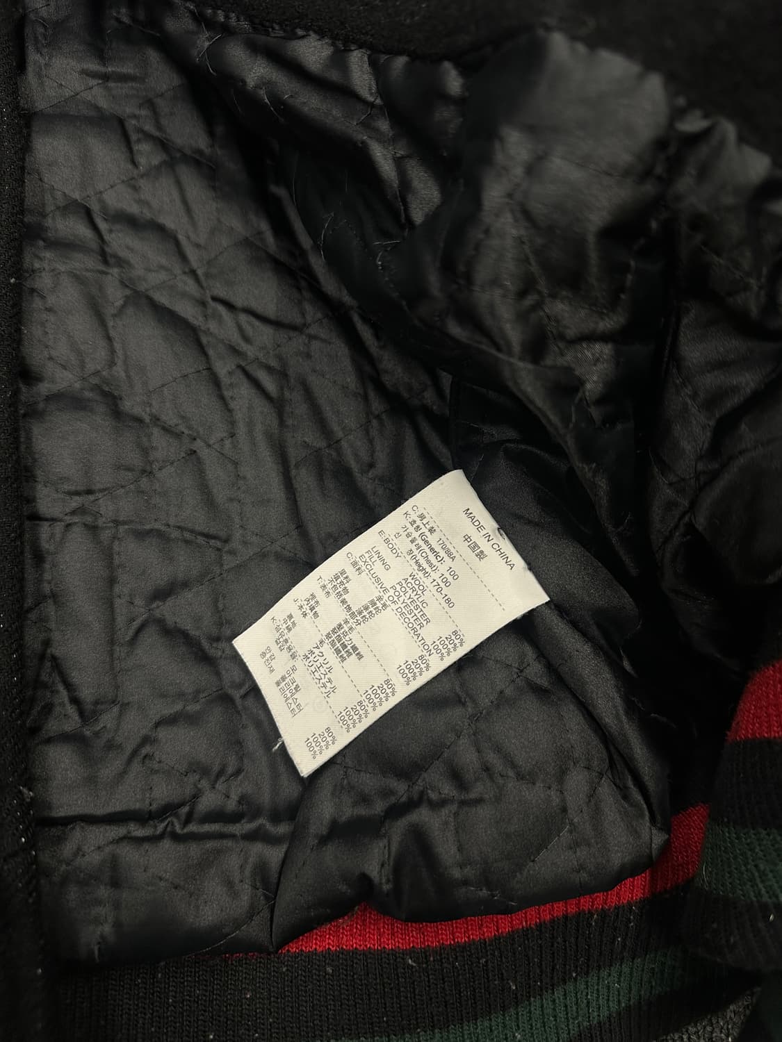 M) 나이키 SB 울 바시티 자켓 블랙 상품이미지7