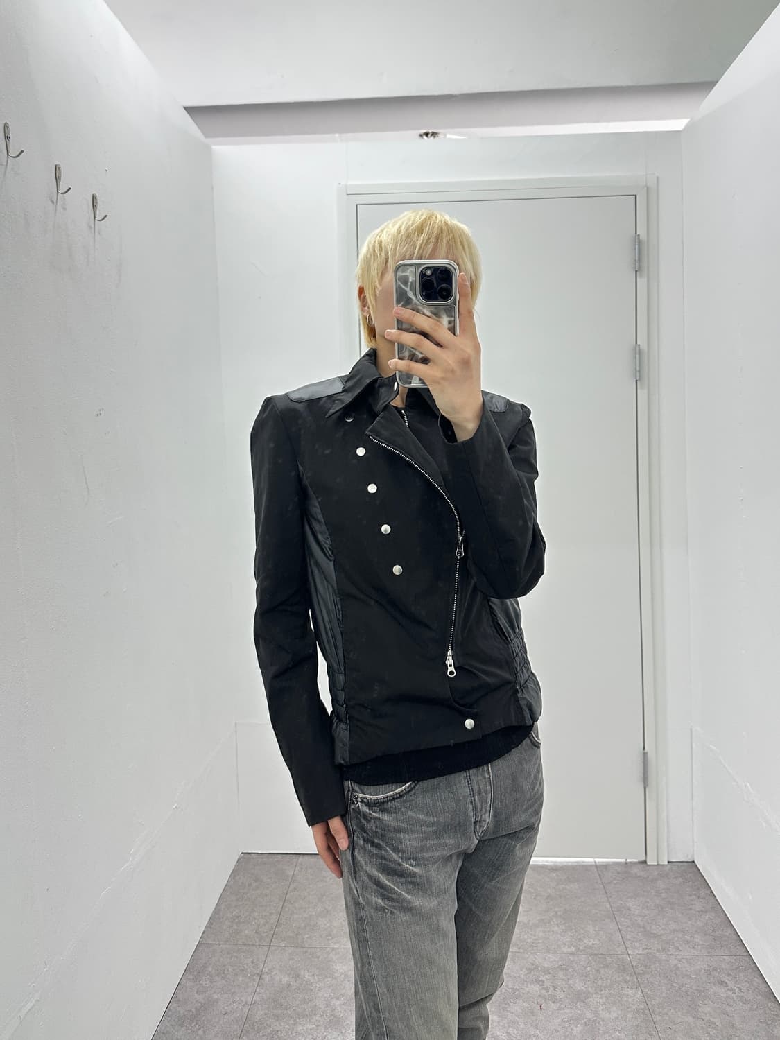 THE TWELVE Diagonal Double-Zip Riders Ja 상품이미지10