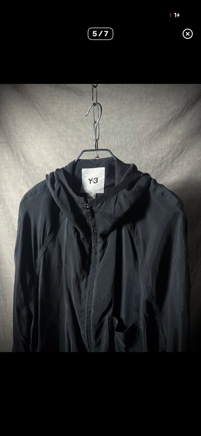 Y-3 cupro oversized hooded zip up 상품이미지5