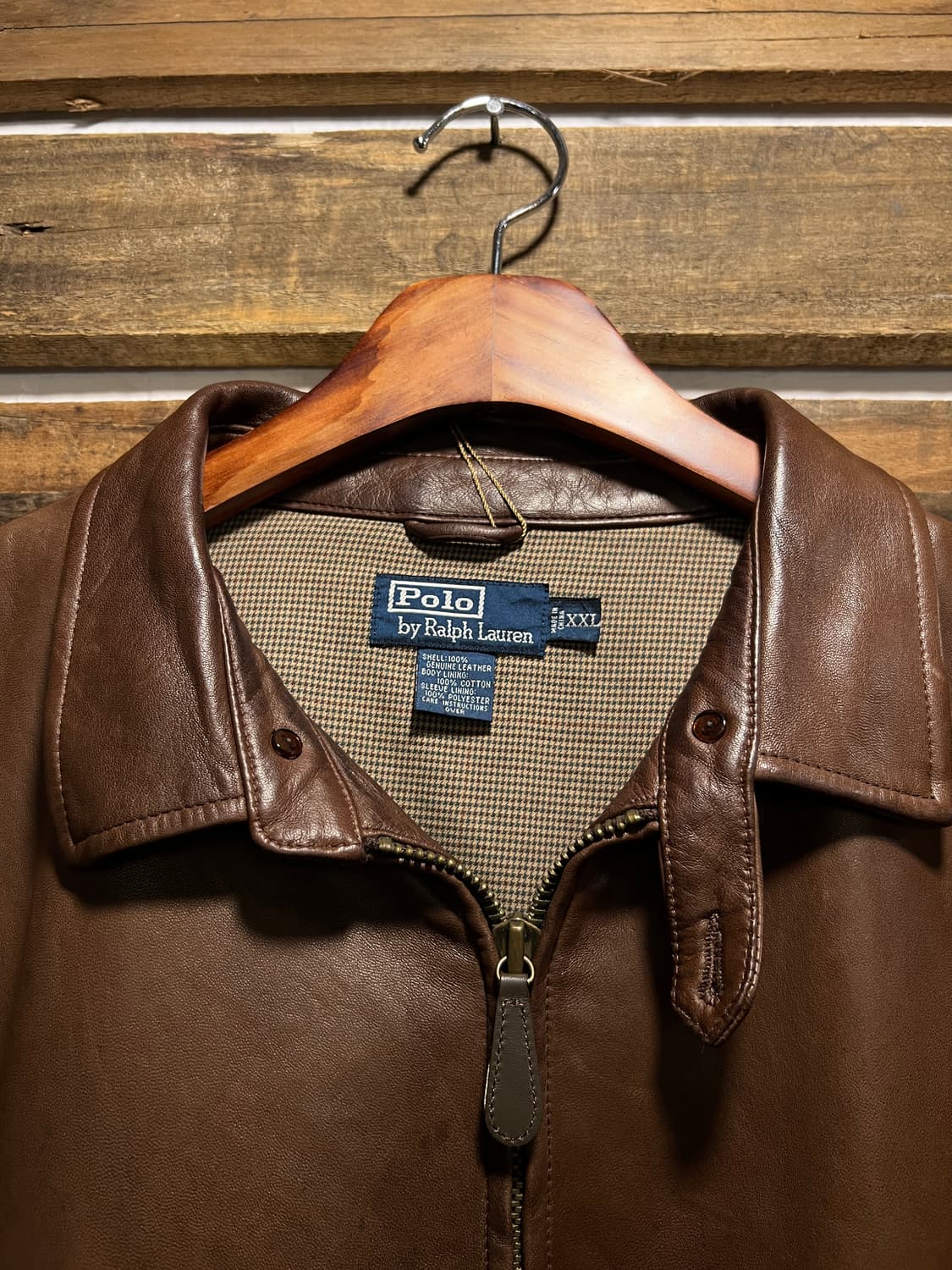 [2XL]폴로 랄프로렌 맥스웰 램스킨 레더 자켓 상품이미지2