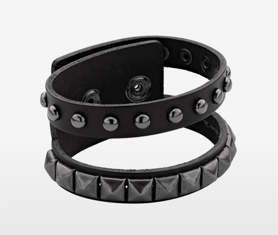에브리벌스데이 Doublestudleather belt bracelet 상품이미지1