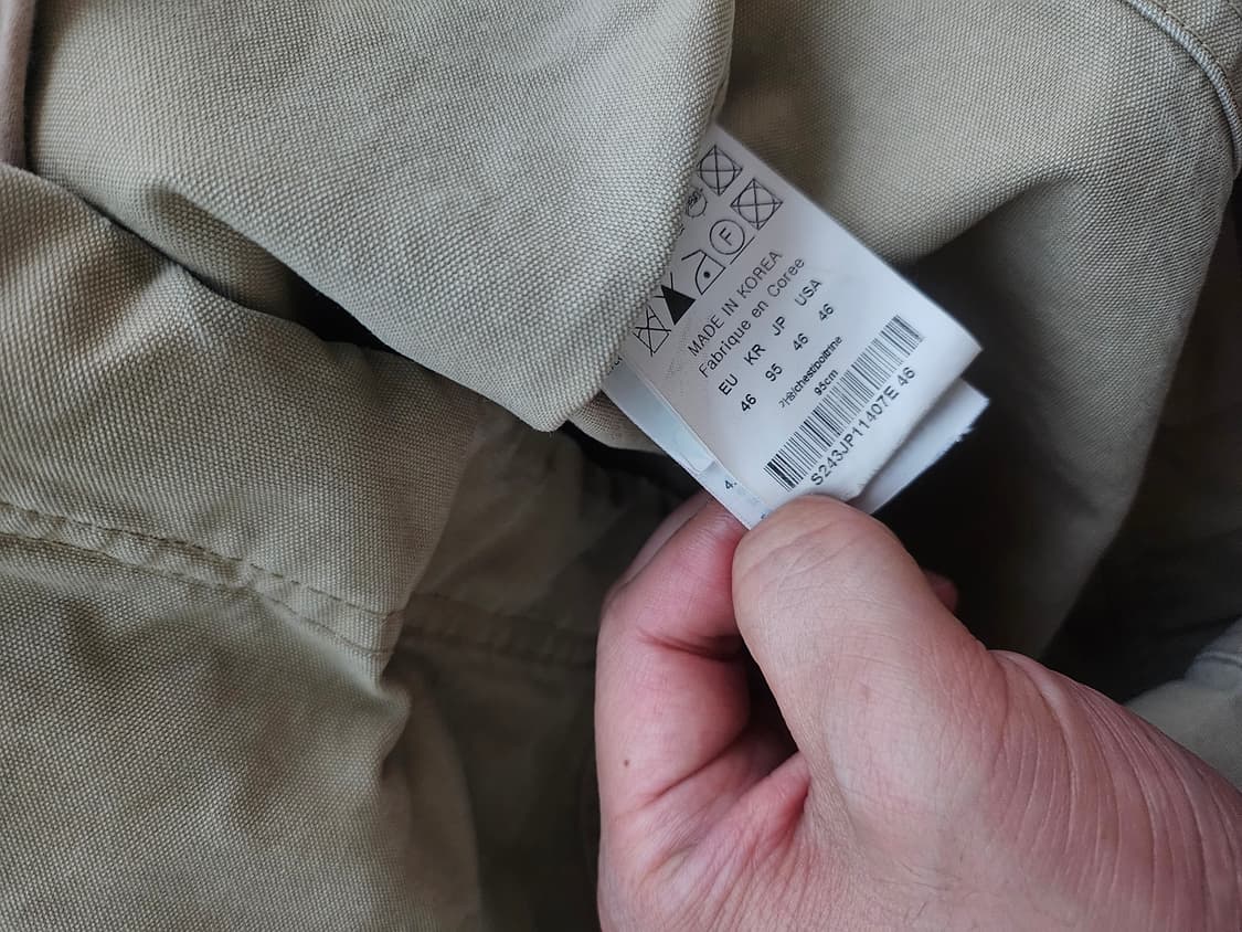 [거의 새것] 솔리드옴므 오버핏 패널 셔츠 자켓 46 상품이미지3