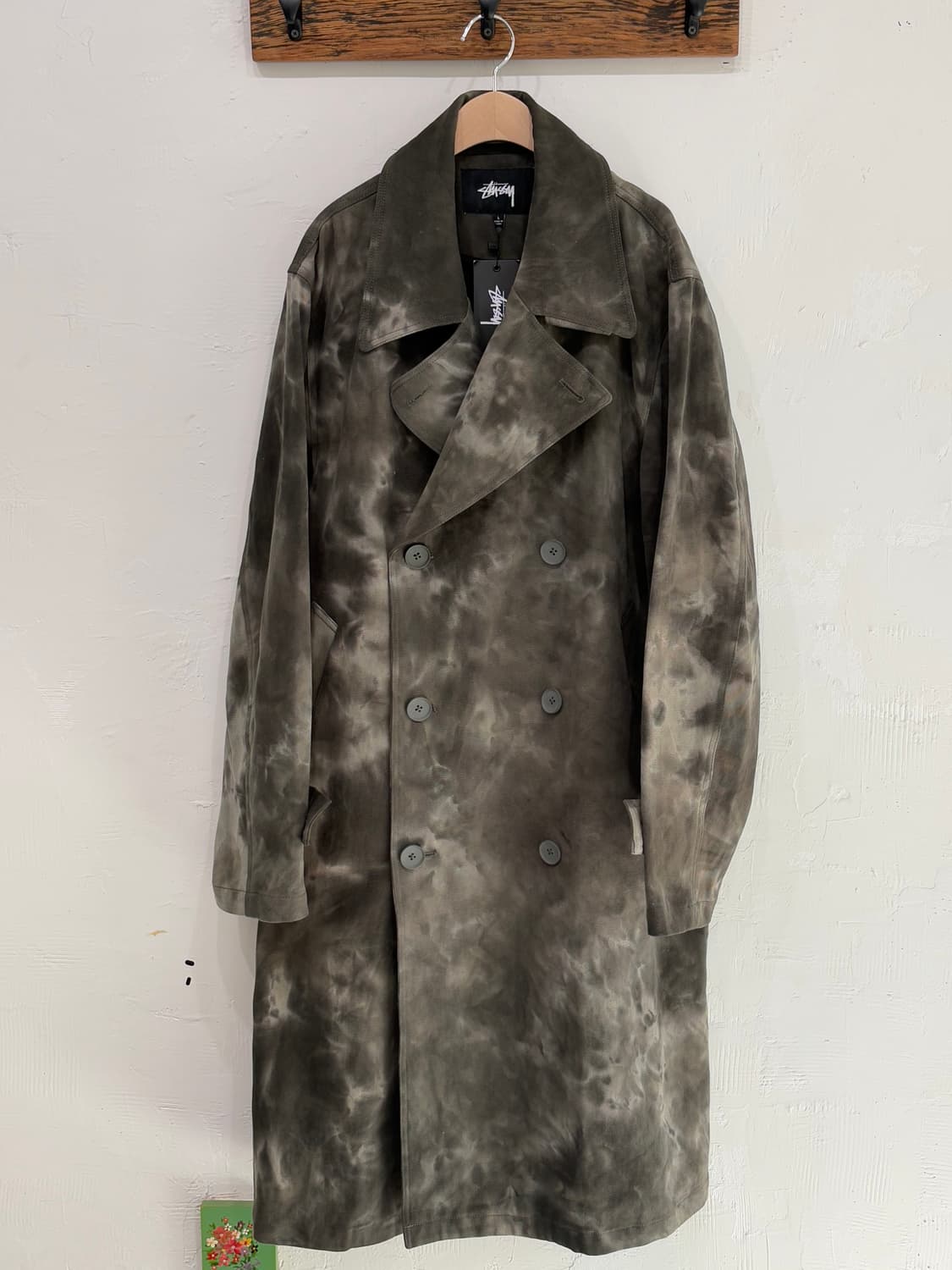 (새상품) Stussy 스투시 20FW 다이드 트렌치 코트 상품이미지2