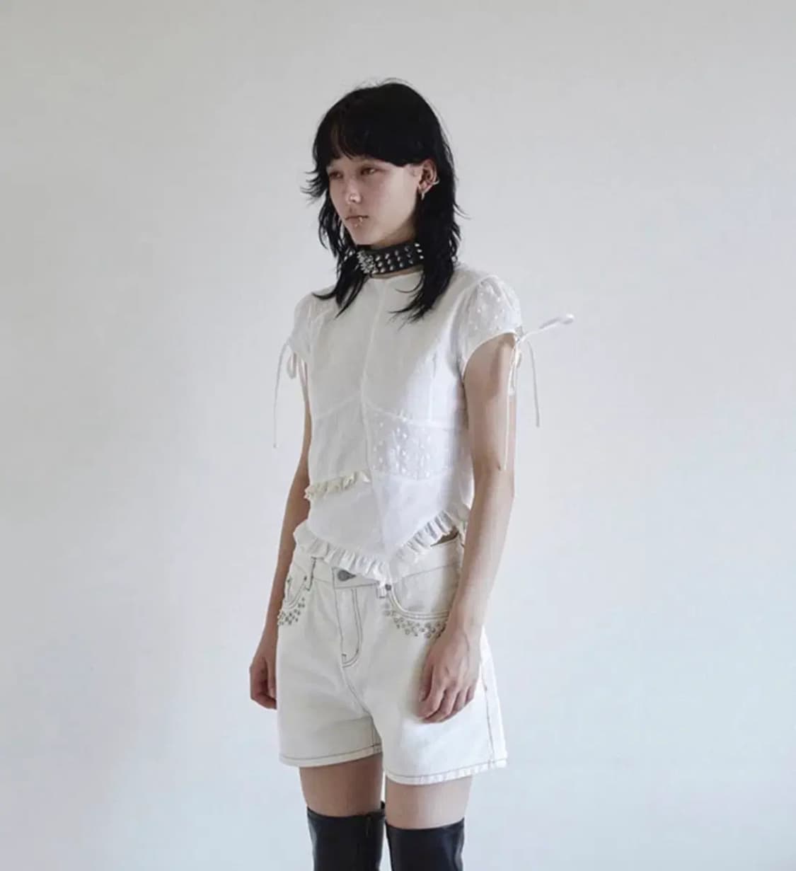 데어드 PIECE PUFF SLEEVE BLOUSE 상품이미지4