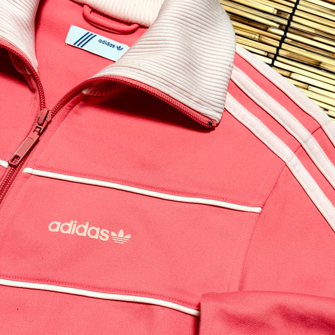 유일매물 아디다스 딸기우유 베켄바우어 트랙탑 져지 L 상품이미지5