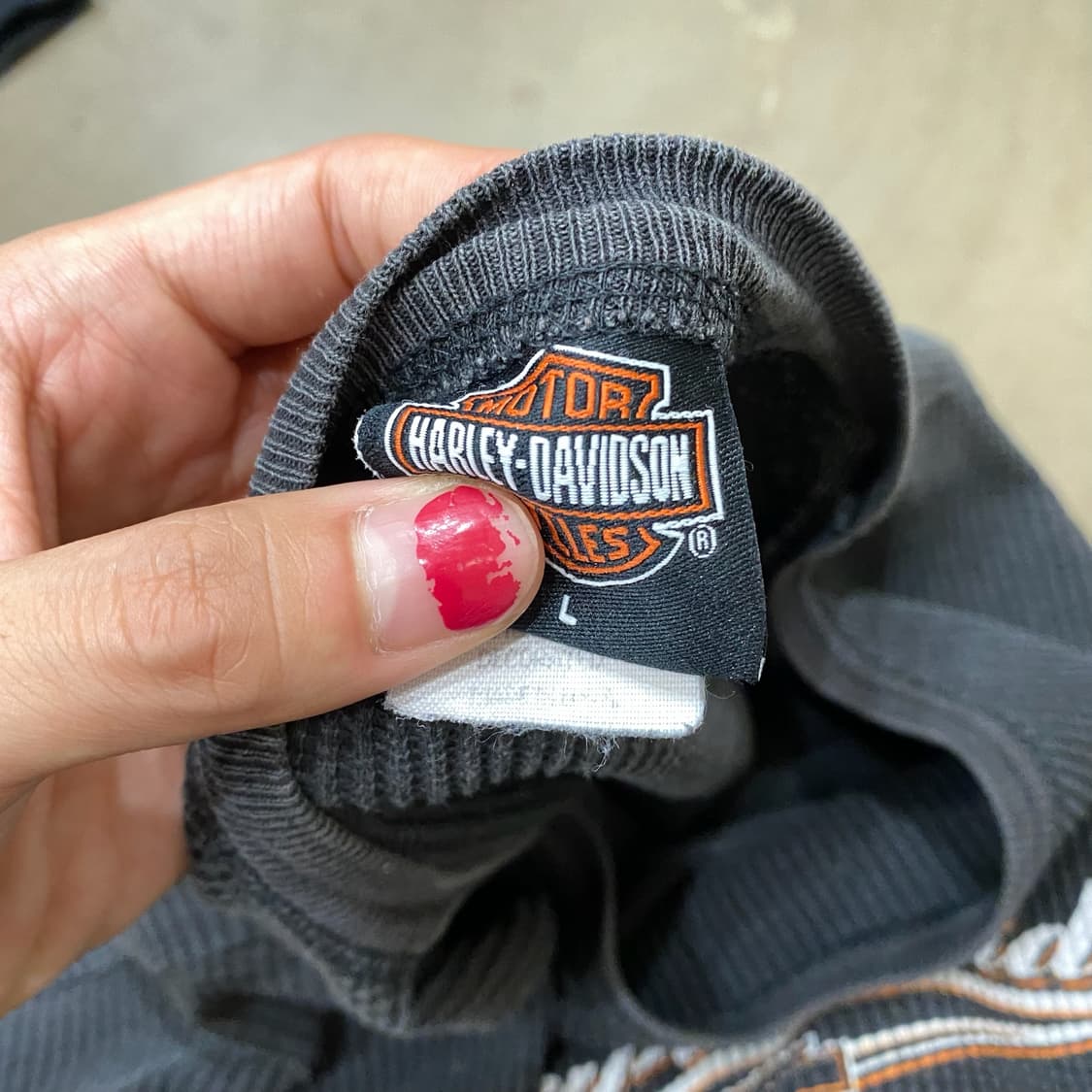 Harley Davidson 할리데이비슨 와플 롱슬리브 상품이미지4