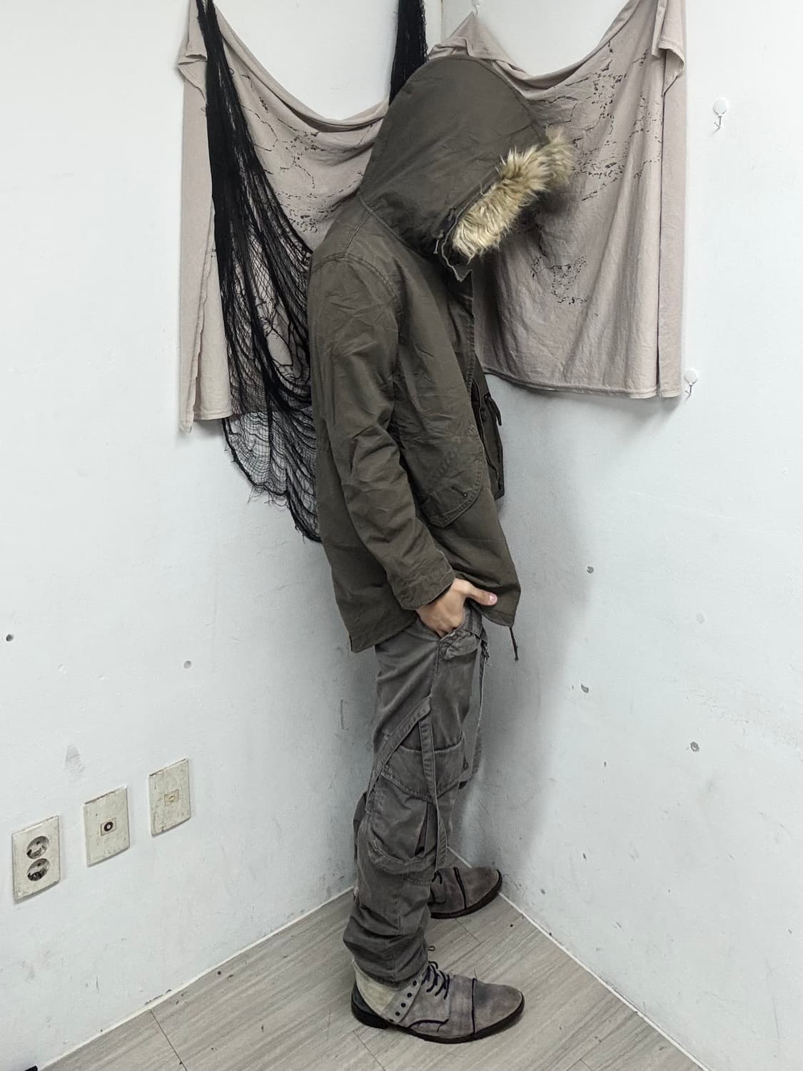 [Back Number]Grunge Mood Fur Parka 상품이미지2