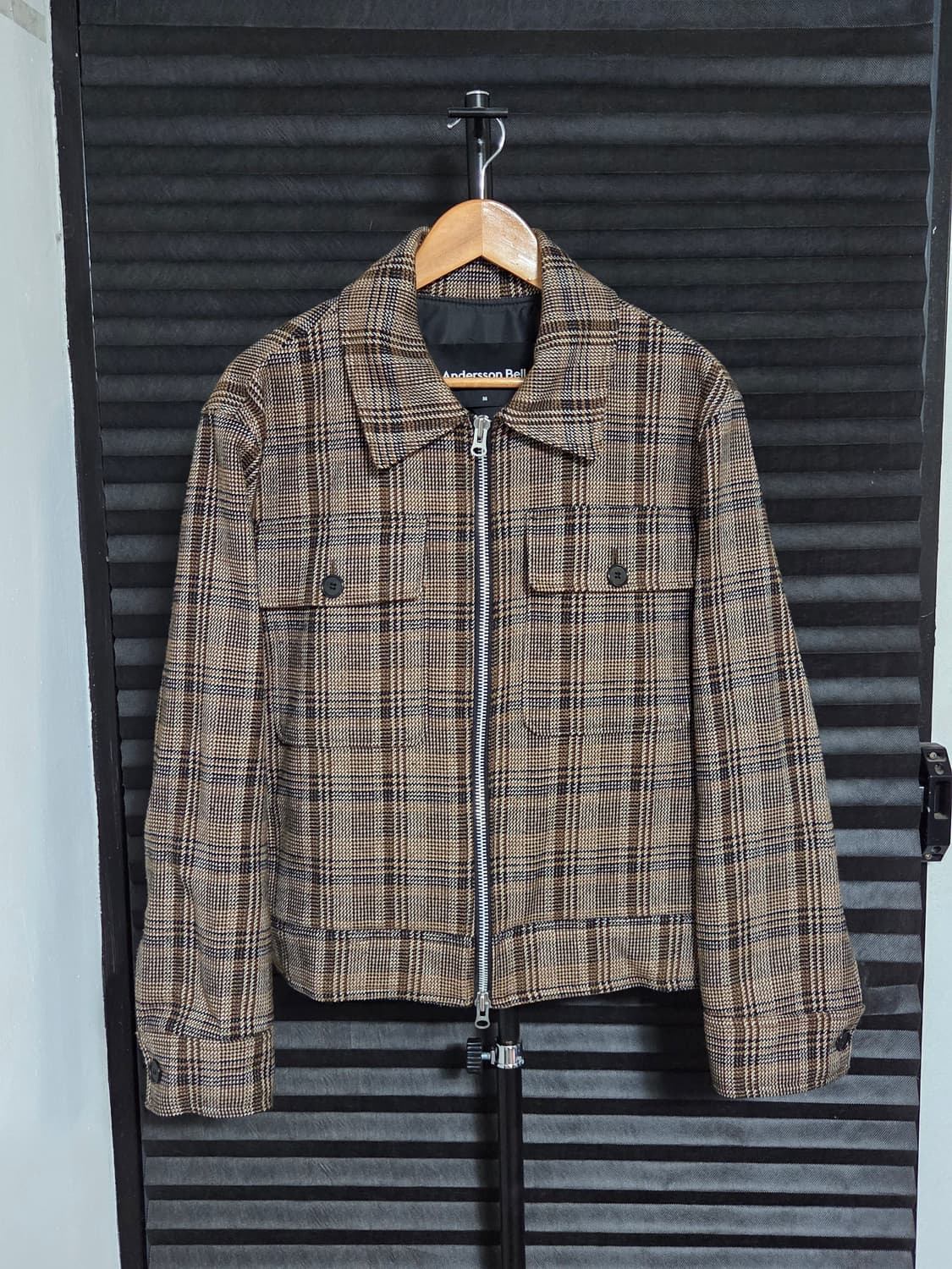 (정품) [앤더슨벨] 캐나다 체크 울 자켓 | 00109 상품이미지1