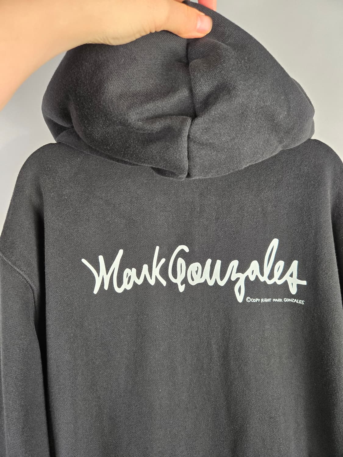 [무료배송]마크곤잘레스 M 남성 오버핏 후드 집업 블랙 상품이미지7