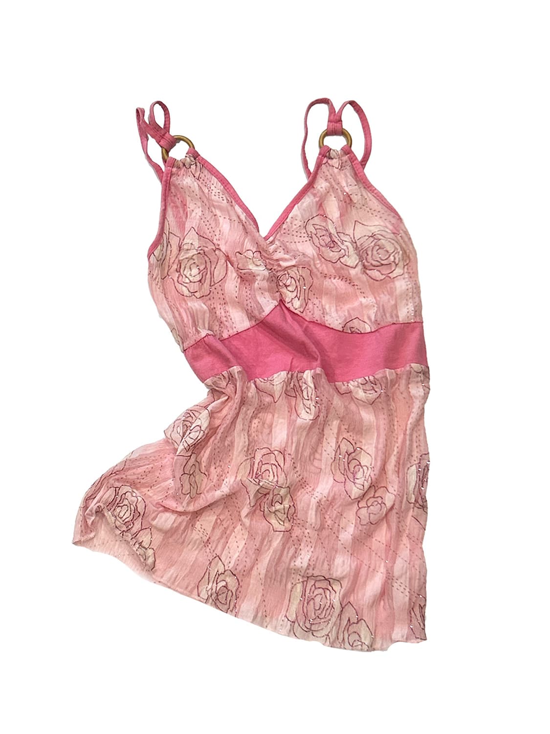 Striped rose camisole top 상품이미지1