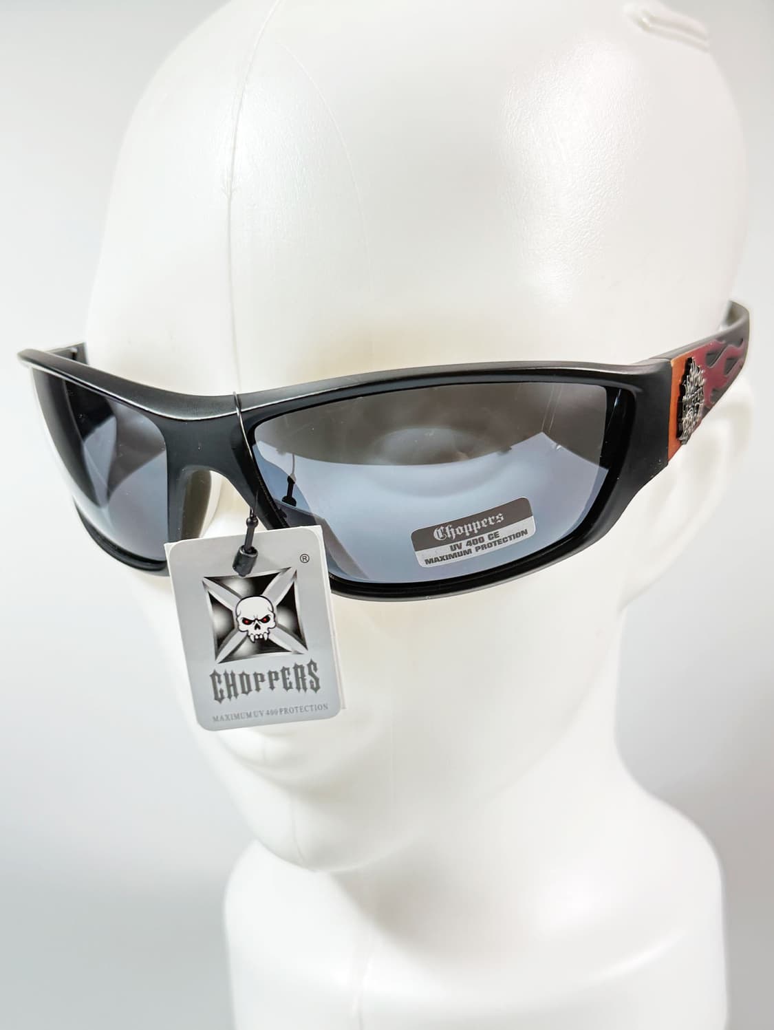 CHOPPERS 맷블랙 랩어라운드 스포티 바이커 빈티지 선글라스 상품이미지9
