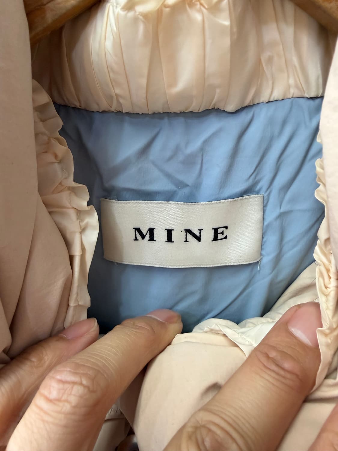 정품) MINE 마인 한섬 루즈핏 구스패딩 76 상품이미지7