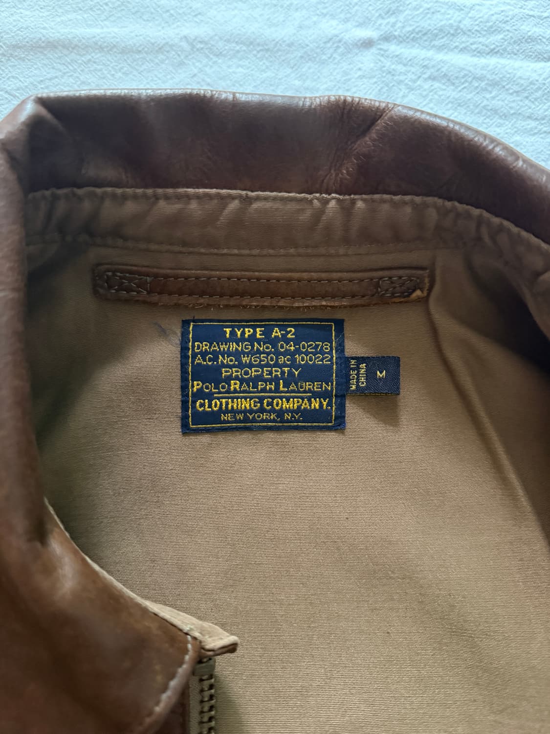 폴로 랄프로렌 A-2 자켓(M) 판매 상품이미지5