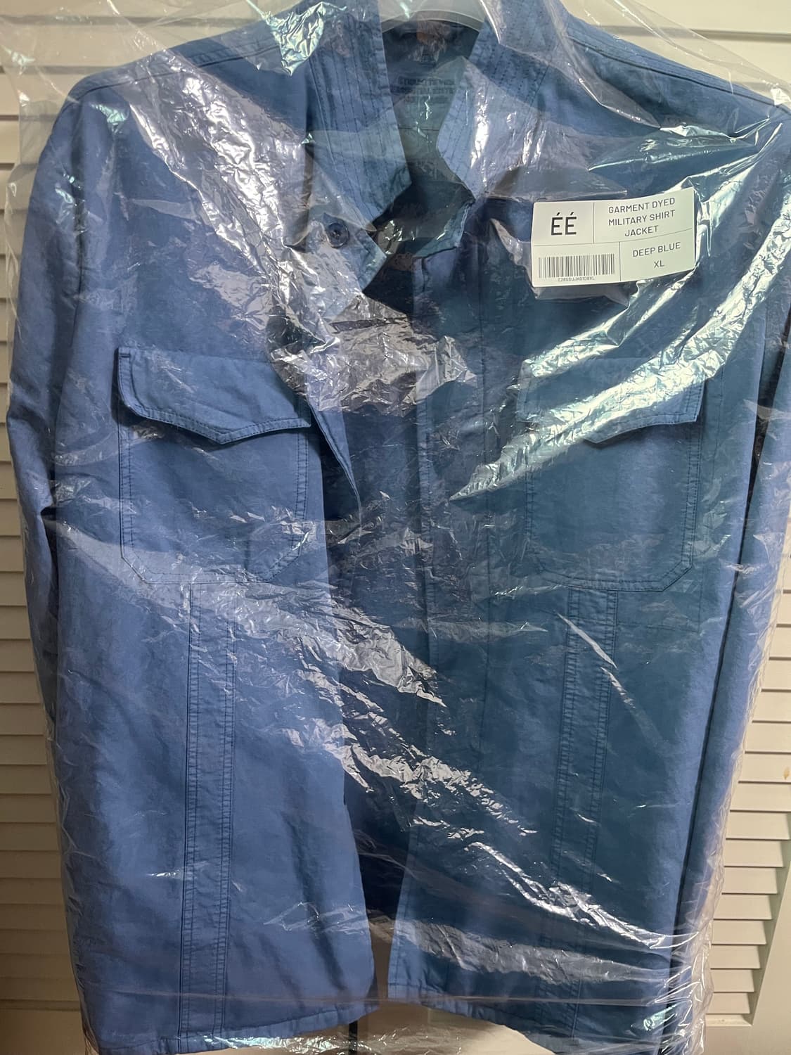 EE 밀리터리 셔츠 자켓 블루 XL 상품이미지3