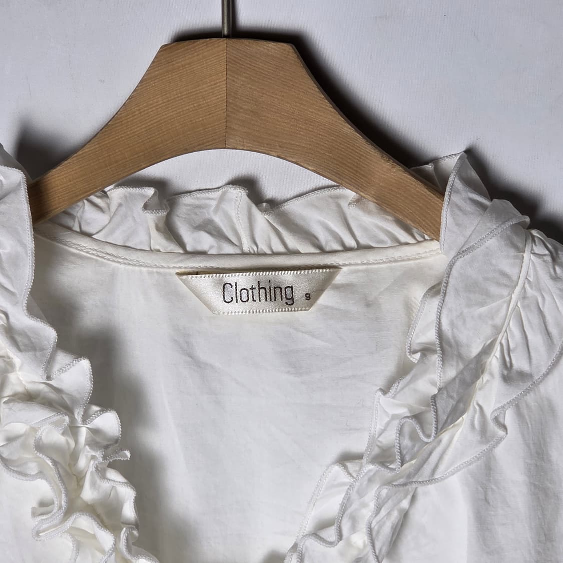 [JPN] 빈티지 코튼 프릴 블라우스 상품이미지5