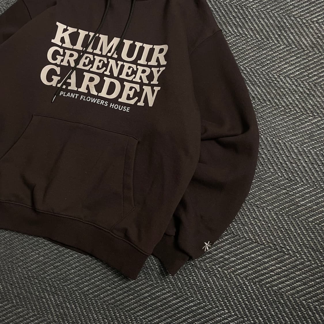 KIIMUIR 레터링 빅로고 박시핏 후드 티셔츠y 4997 상품이미지3