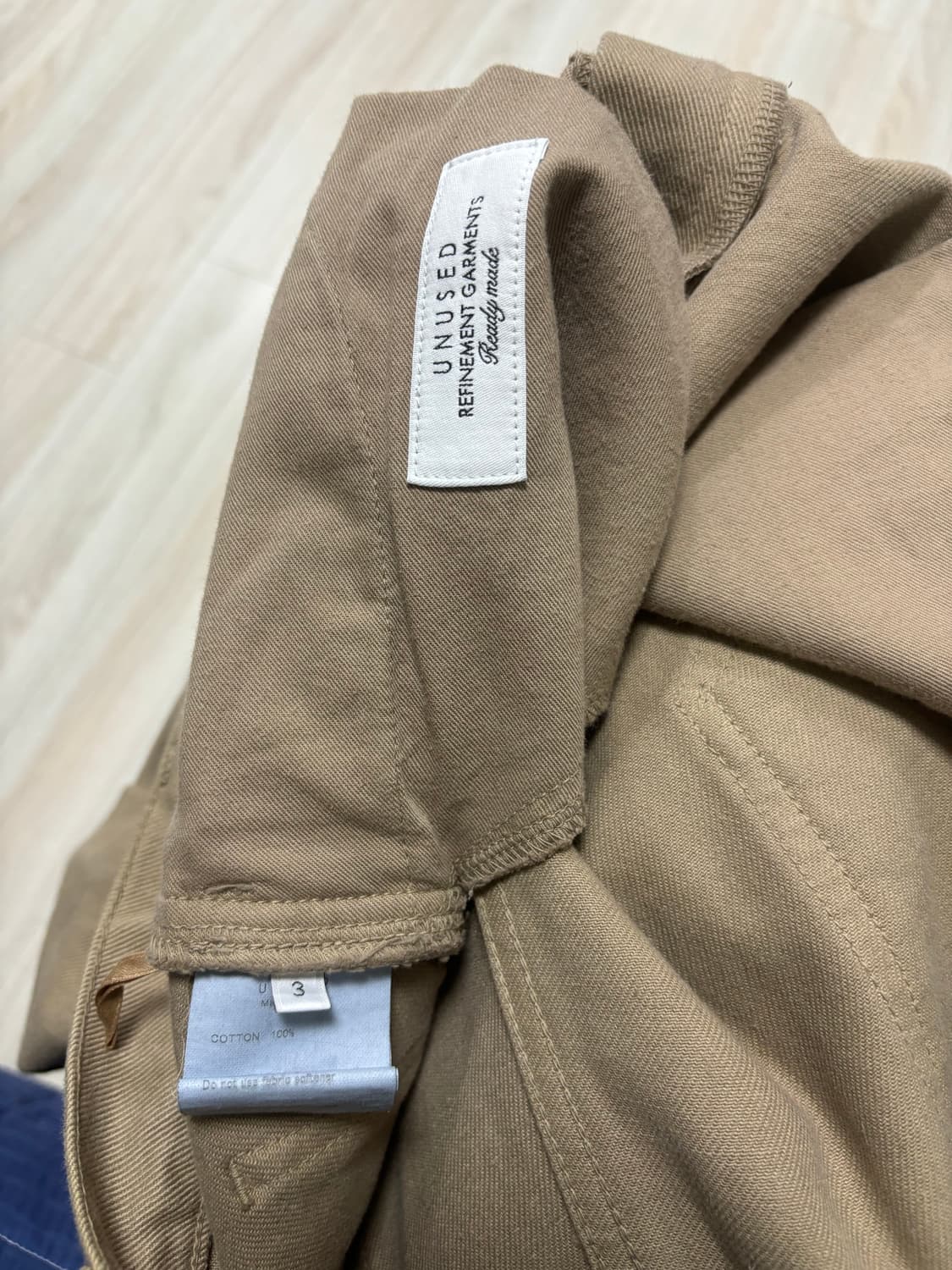 언유즈드 Unused 베이지 데님 팬츠 상품이미지2