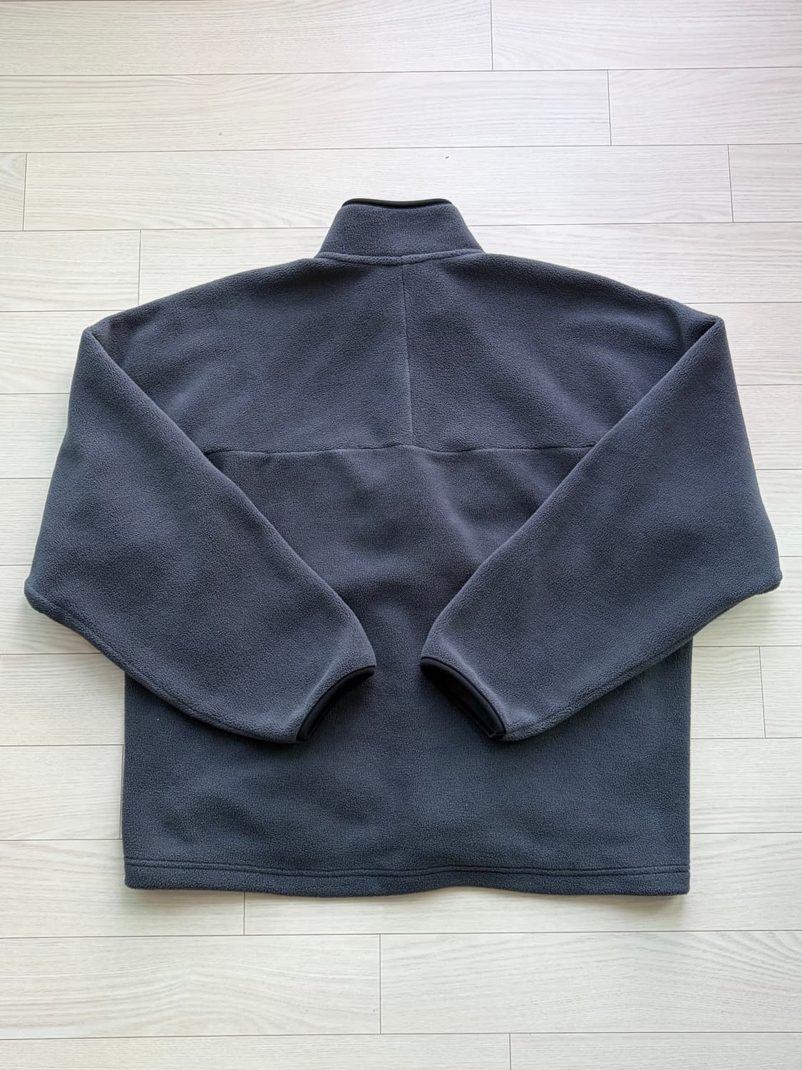 유니클로 신칠라 플리스 하프집업 다크 그레이 XL  상품이미지2