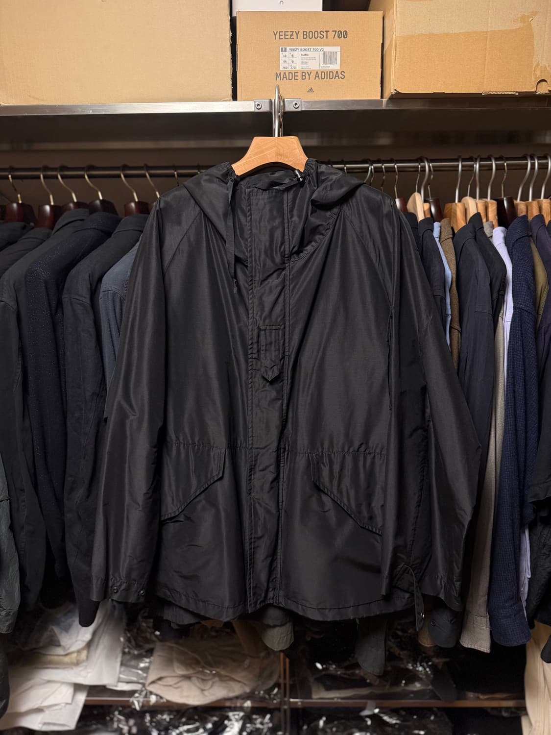 comoli 코모리 코튼 실크 밀리터리 파카 상품이미지1