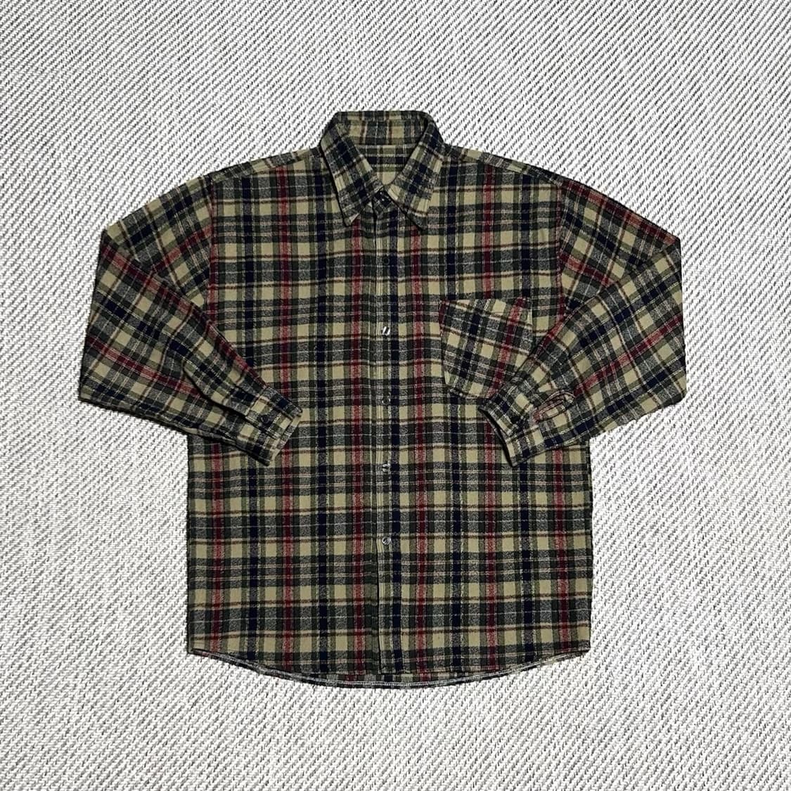 [S] Vintage 빈티지 플란넬 체크셔츠 상품이미지1