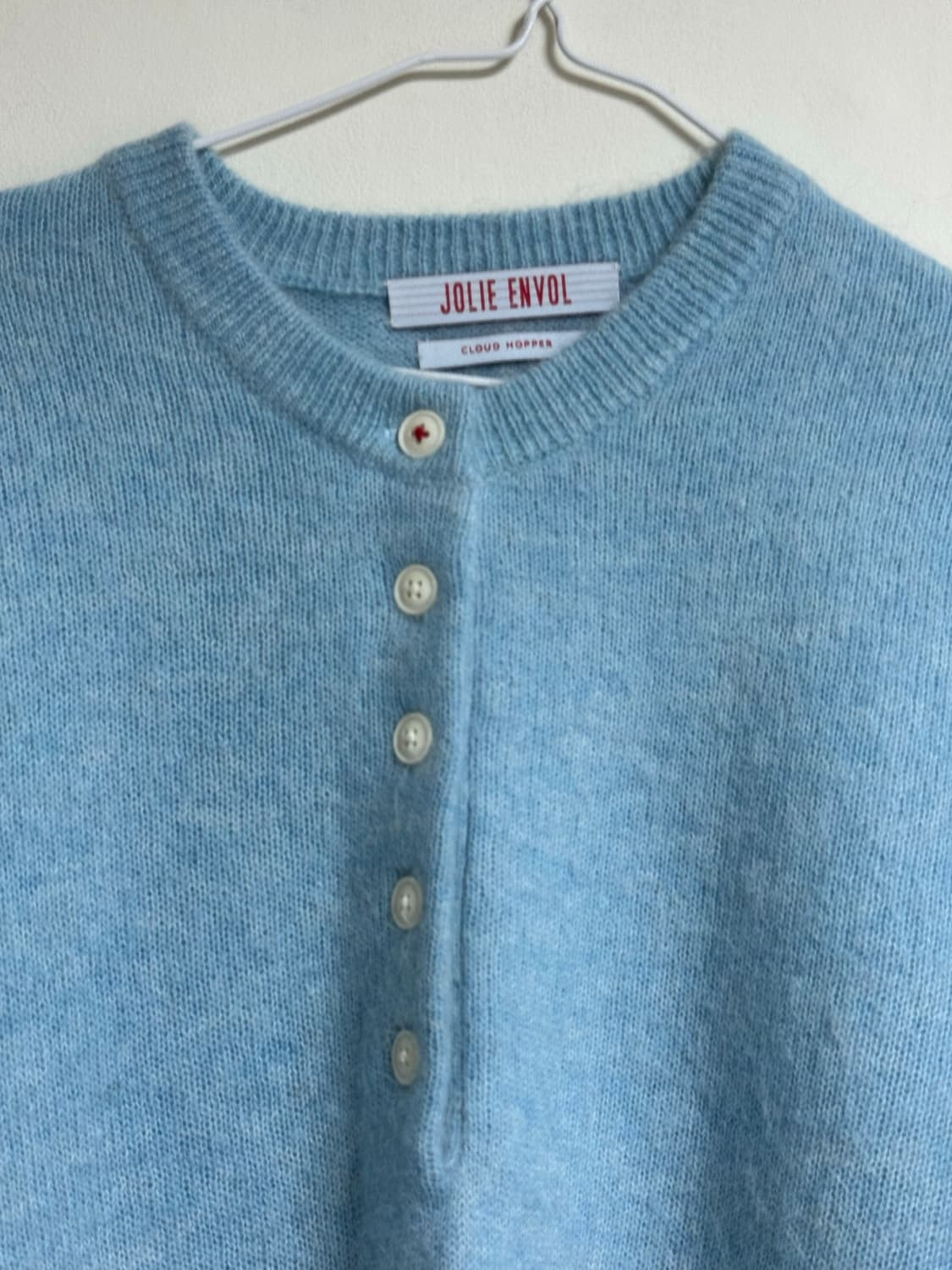 졸리앙볼 알파카 울 스웨터 블루 새상품 (159000원) 상품이미지7