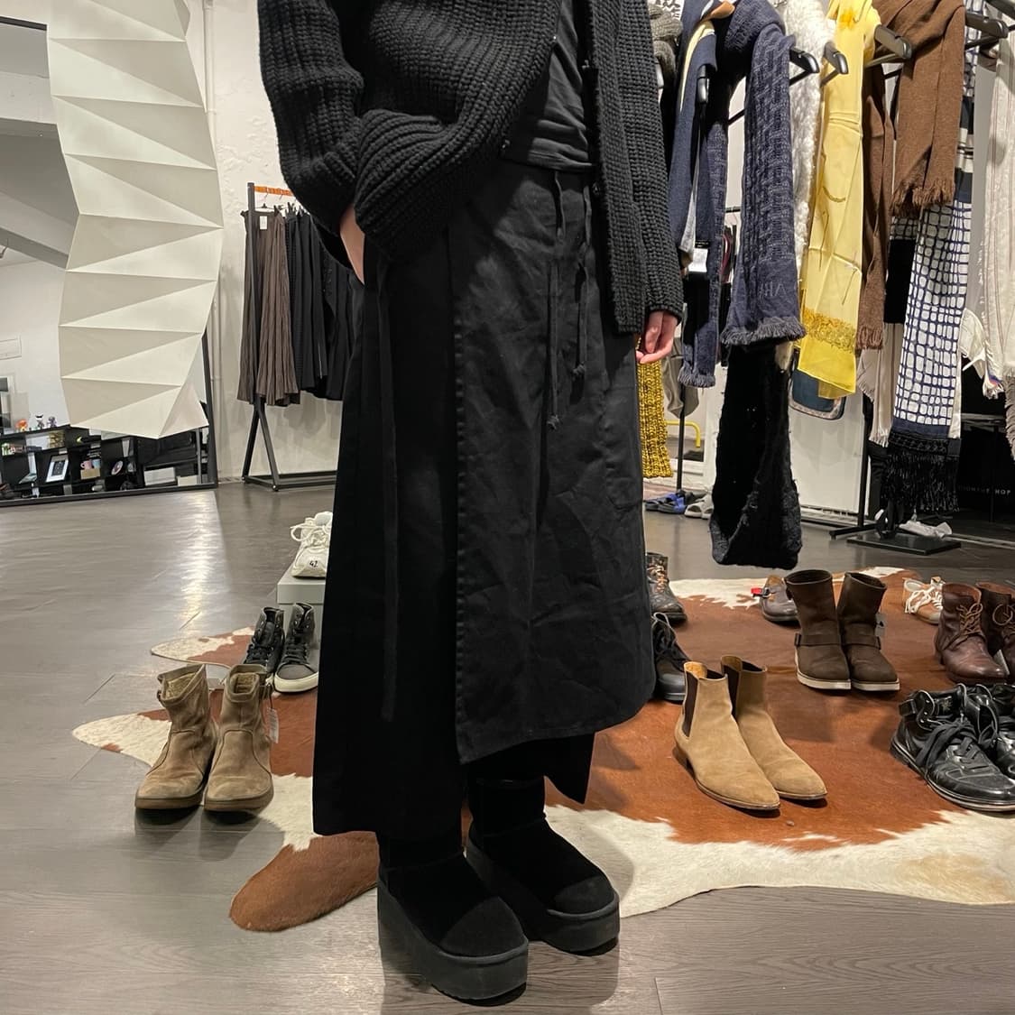 요지야마모토 랩 스커트 팬츠 상품이미지4