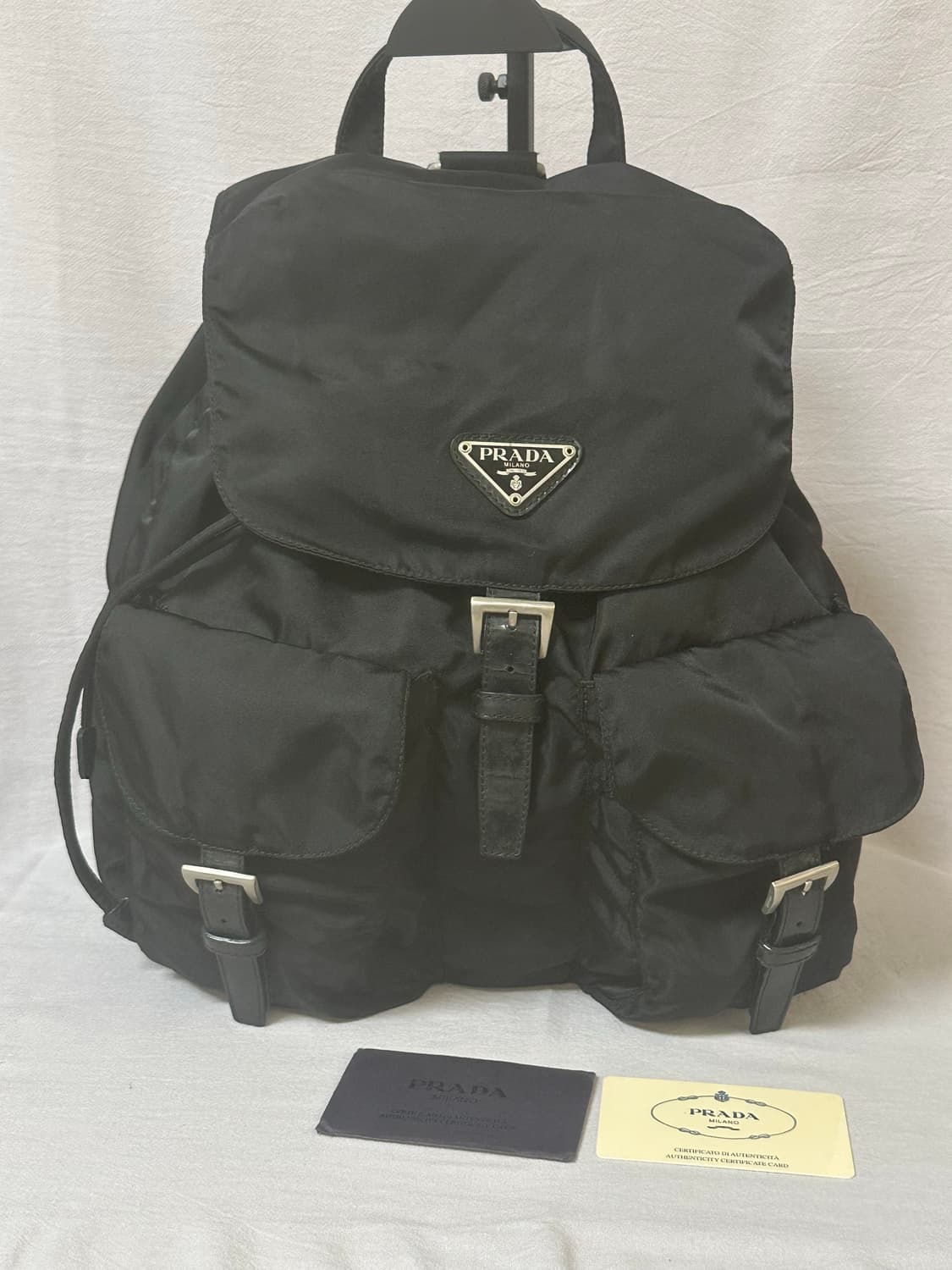 (개런티카드)프라다 투포켓 포코노 나일론 백팩 미디엄 상품이미지4