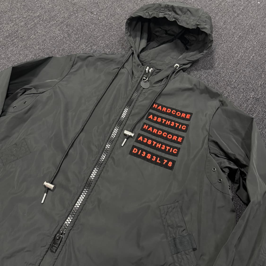 디젤 제이 엘링스 벨크로 롱 윈드 야상 바람막이 자켓 상품이미지4