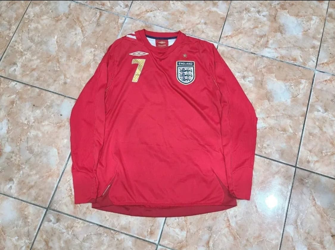 Umbro 06 08 잉글랜드 축구 국대 베컴 올드레플 축구져지 상품이미지2