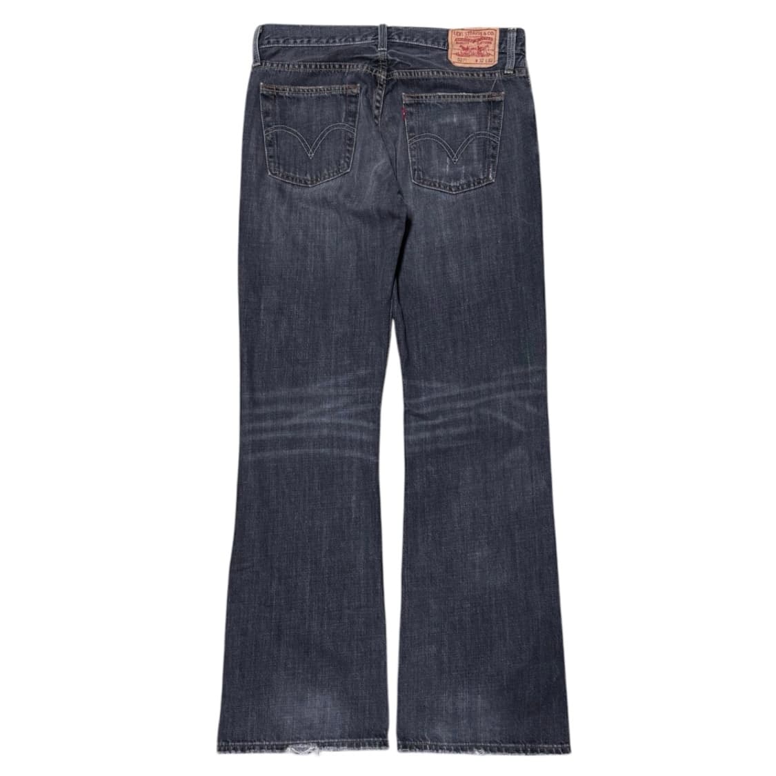 리바이스 527 플레어 흑청 로우부츠컷 데님팬츠 상품이미지4