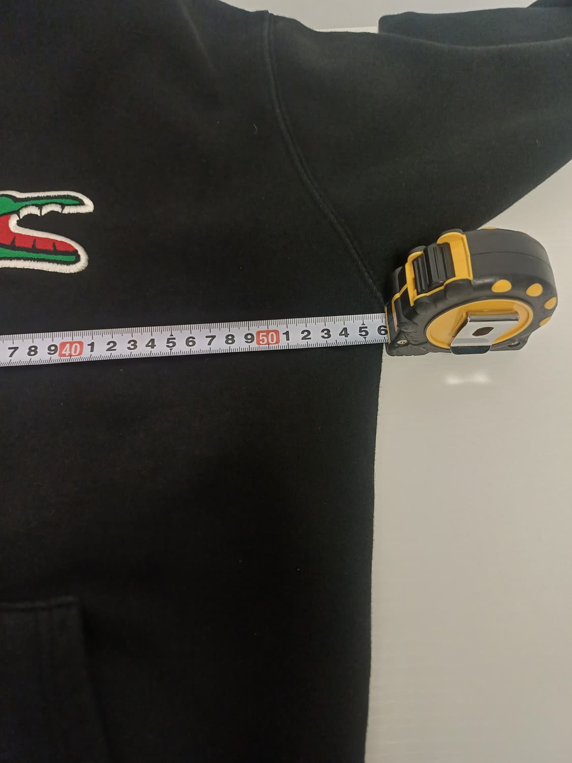 라코스테 빅 크로커다일 자수 후드티 (블랙/M/황금기장) 상품이미지8